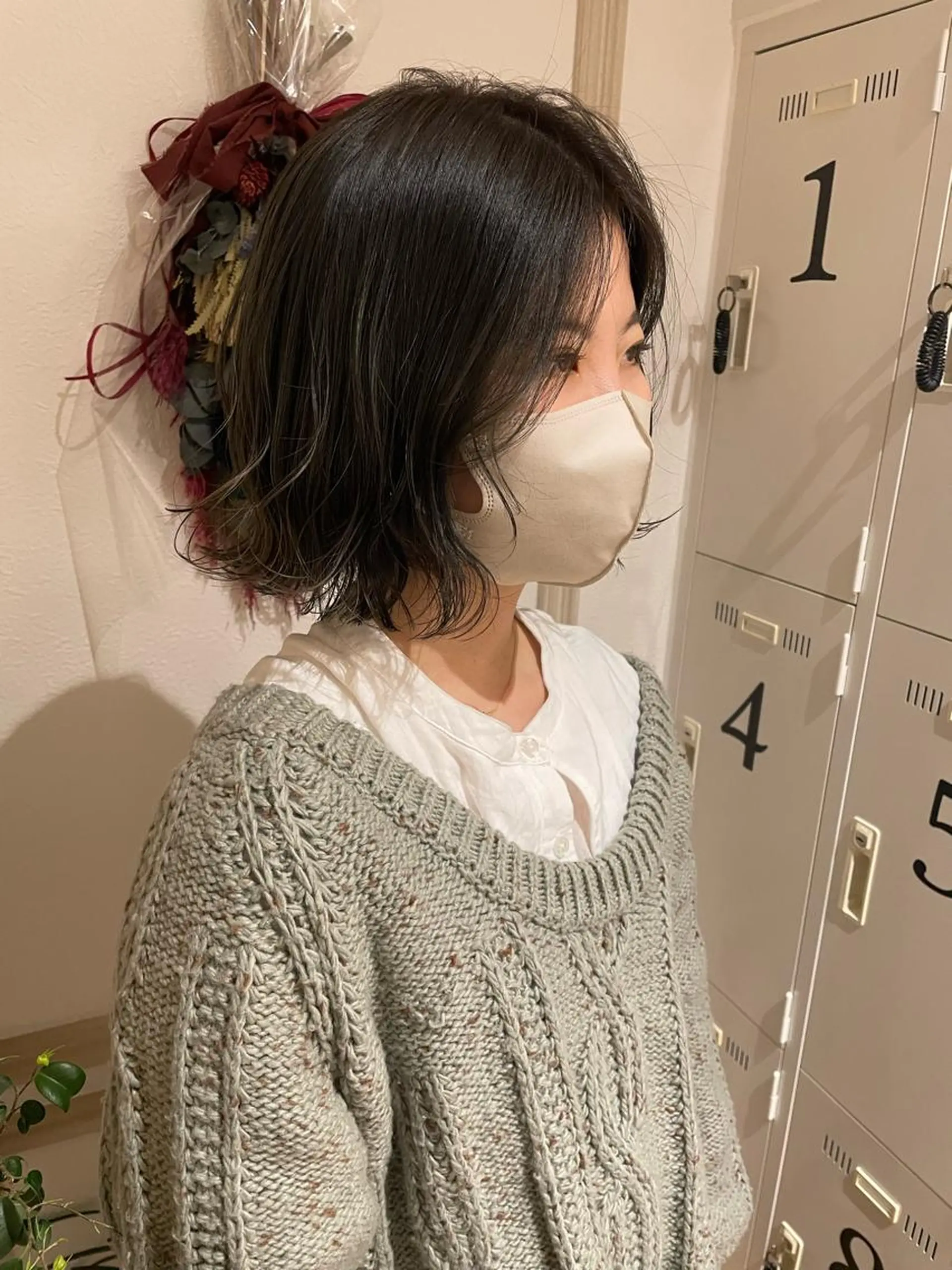 ミディアム カラー パーマ ヘアアレンジ キッズ ネイル マツエク・マツパ アイブロウ belta.🌱 安藝夏花🌻のヘアスタイル