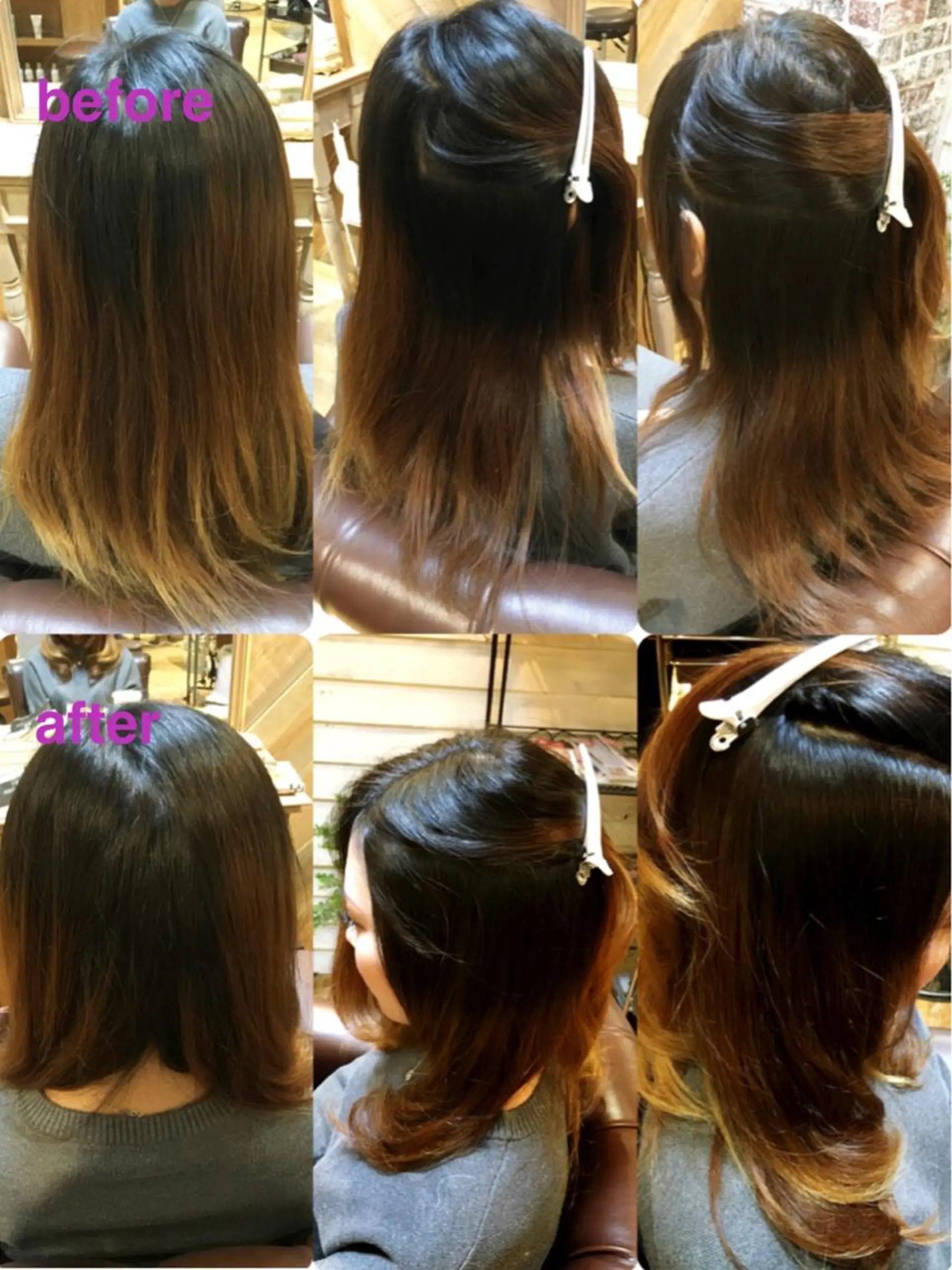 セミロング ロング セミロングパーマ ブリーチ縮毛矯正/ デサキ ショウヘイのヘアスタイル