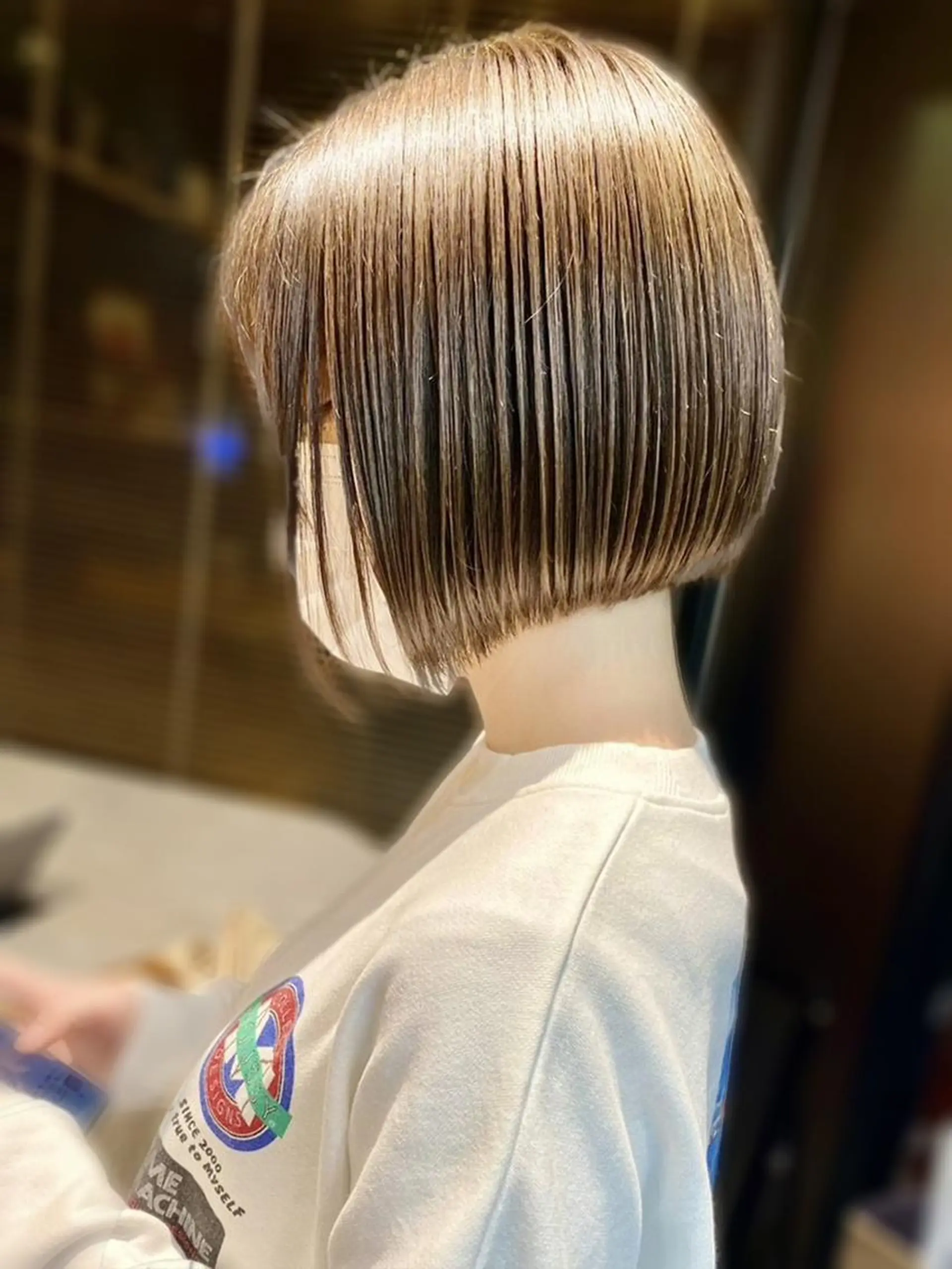 ショート カット ヘアカラー 勝野夏希/ハイトーン /ベージュ/松本のヘアスタイル