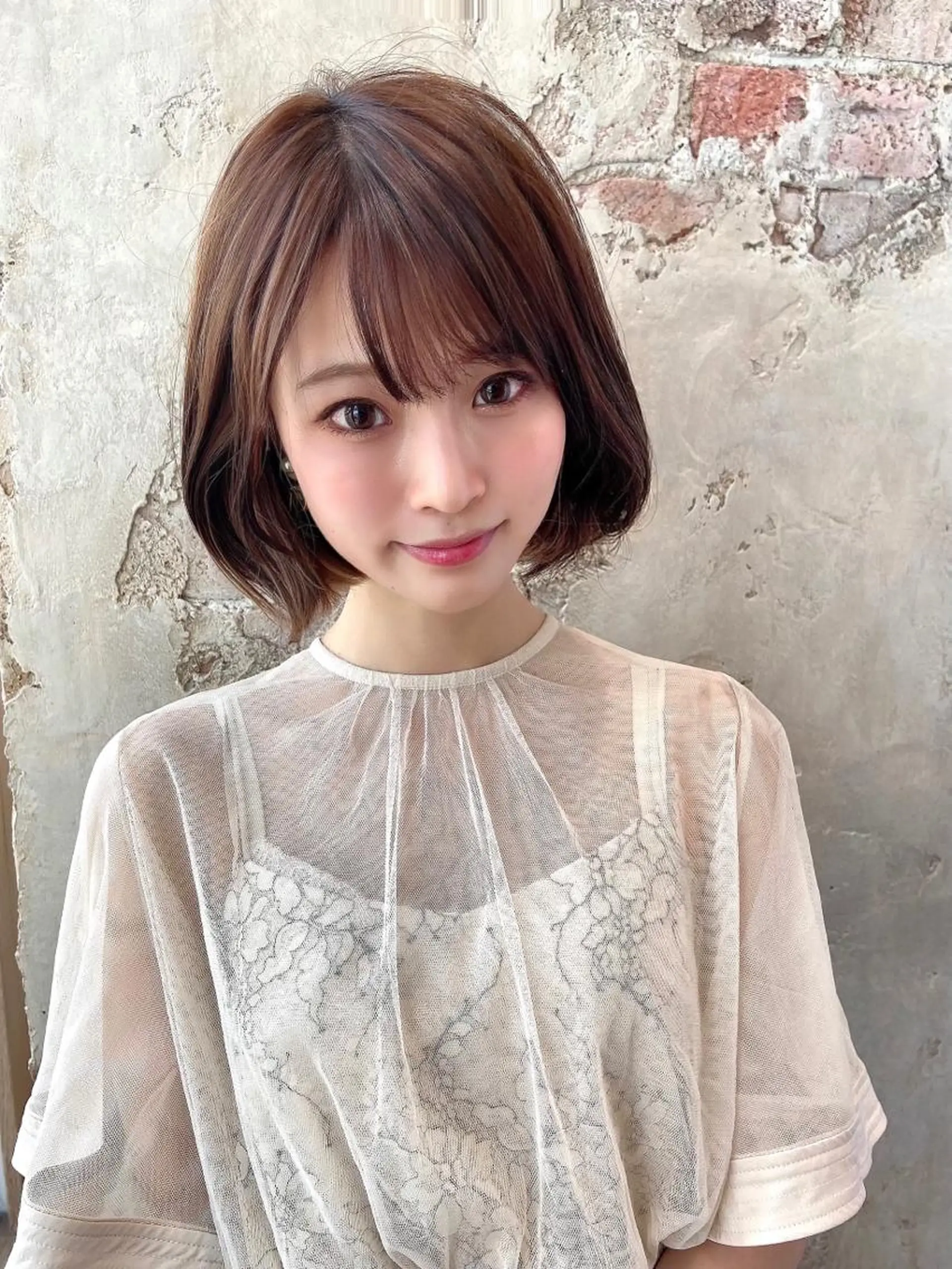 ショート カラー パーマ ヘアアレンジ ボブ 🌈小顔似合わせ SHIHO🌈のヘアスタイル