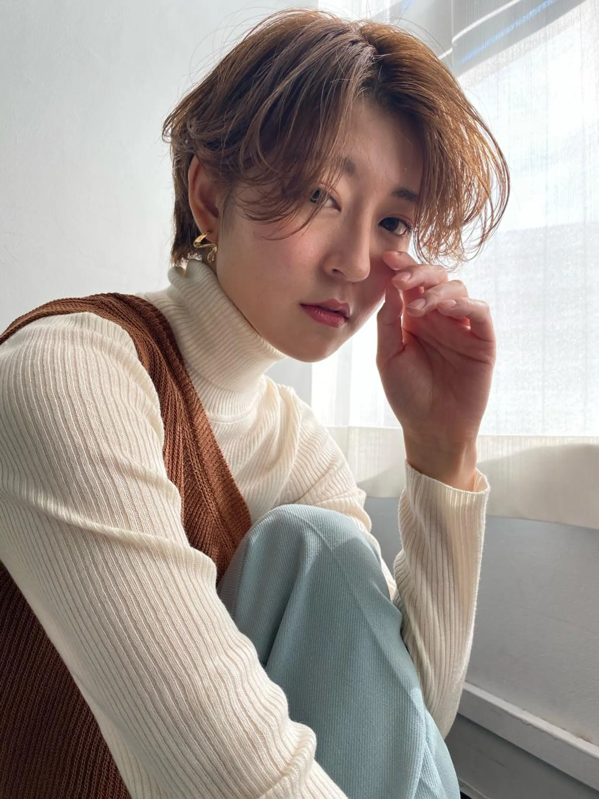 ショート 低ダメージパーマ ケアパーマ/武田明大のヘアスタイル