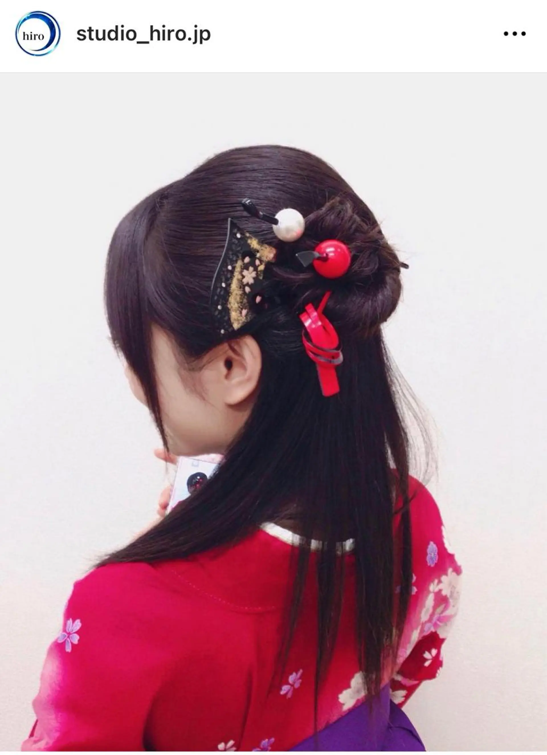 ロング 卒業式のヘアスタイル 京都.祇園セットサロン:スタジオ ヒロ【Studio hiro】所属・ヒロ(hiro) •スタジオヒロのヘアスタイル