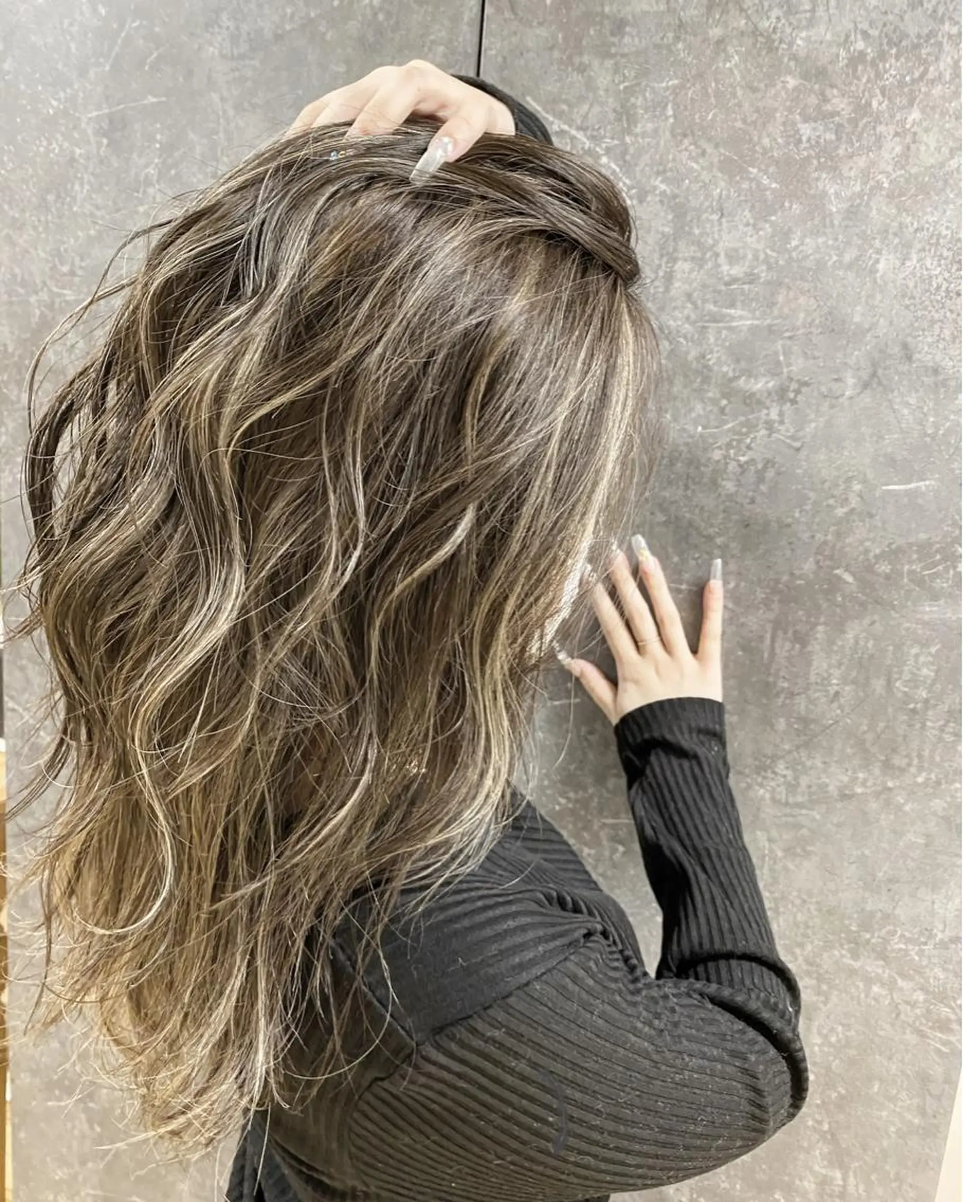 ロング カット ヘアカラー トリートメント ヘアーサロン アルカンシエルのヘアスタイル