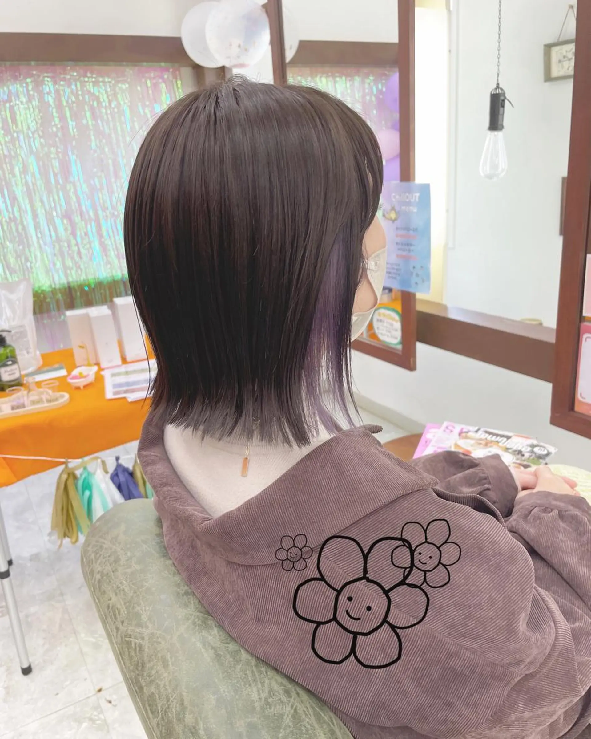 ショート カラー インナーカラー 花田 綾のヘアスタイル