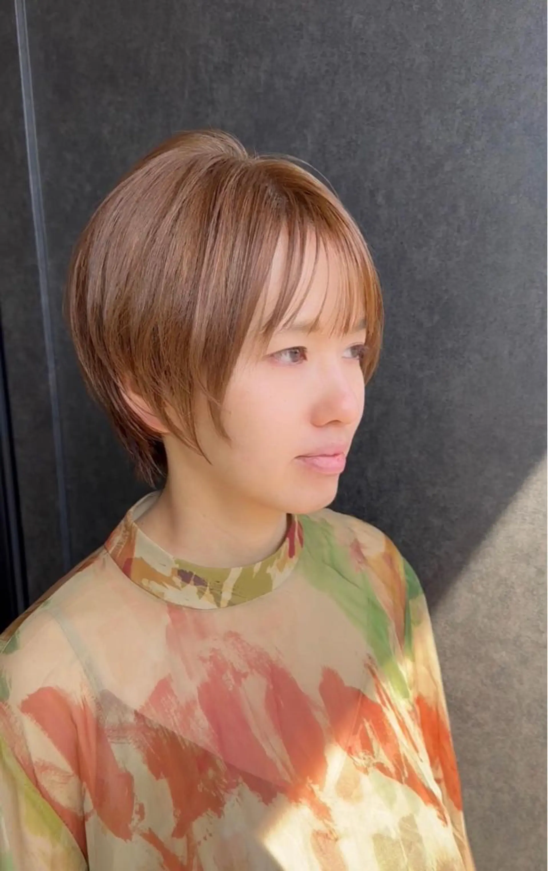 ショート カット ヘアカラー トリートメント 菊池 幹のヘアスタイル