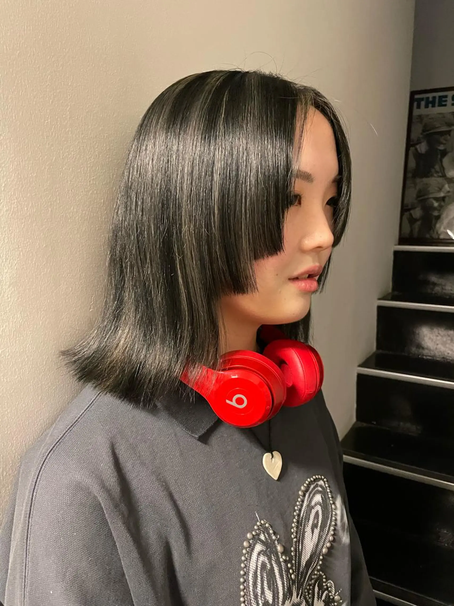 ショート カラー ブリーチ ダブルカラー 姫カット ファッションに 溶け込むstyleのヘアスタイル