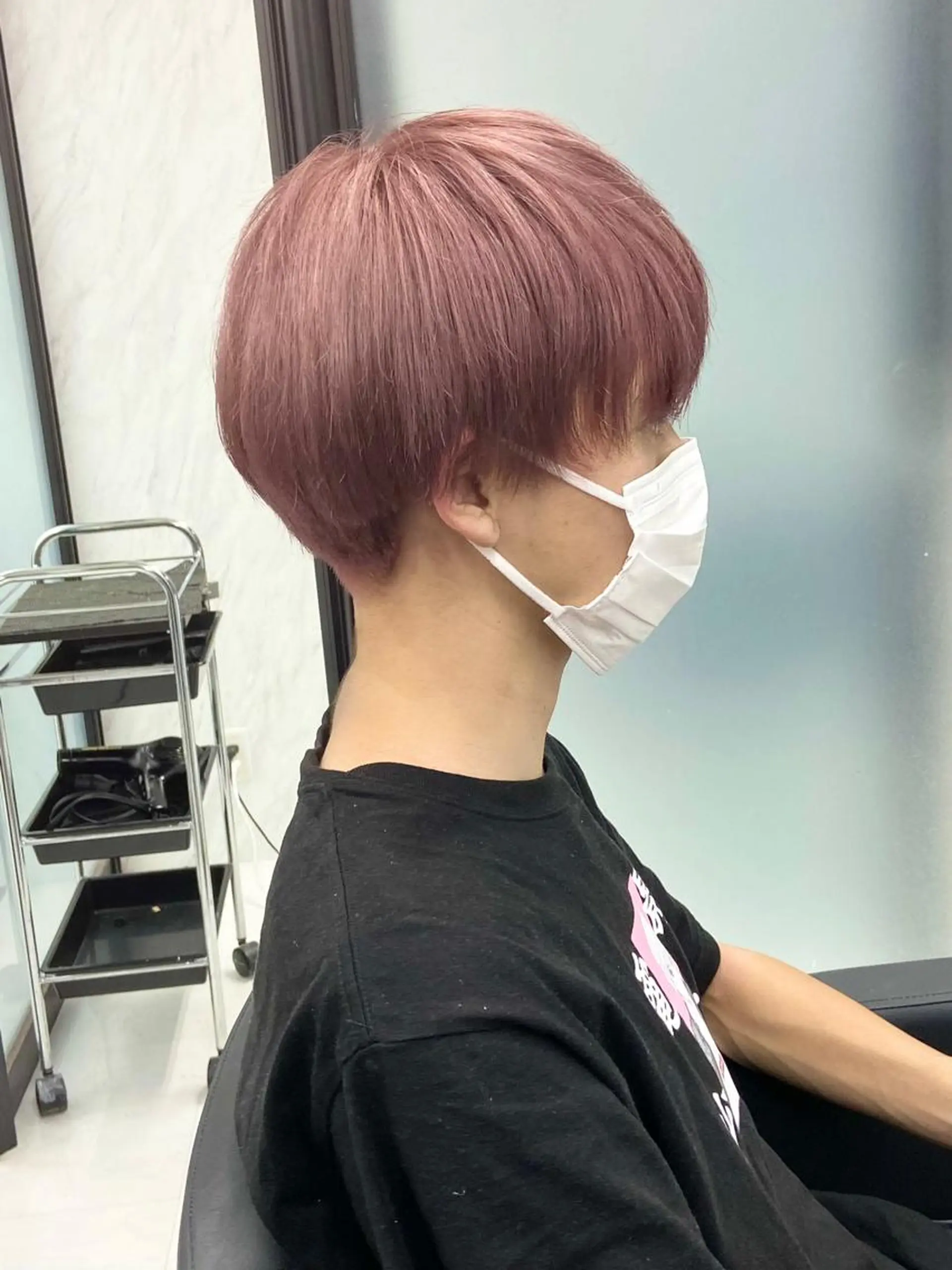 ショート カラー メンズ メンズハイトーン ハイトーンカラー ヘアカラー トリートメント ミルボンAujua認定サロン Ria  OSAKA 梅田所属・メンズ特化/ マンツーマン/Ryuのヘアスタイル