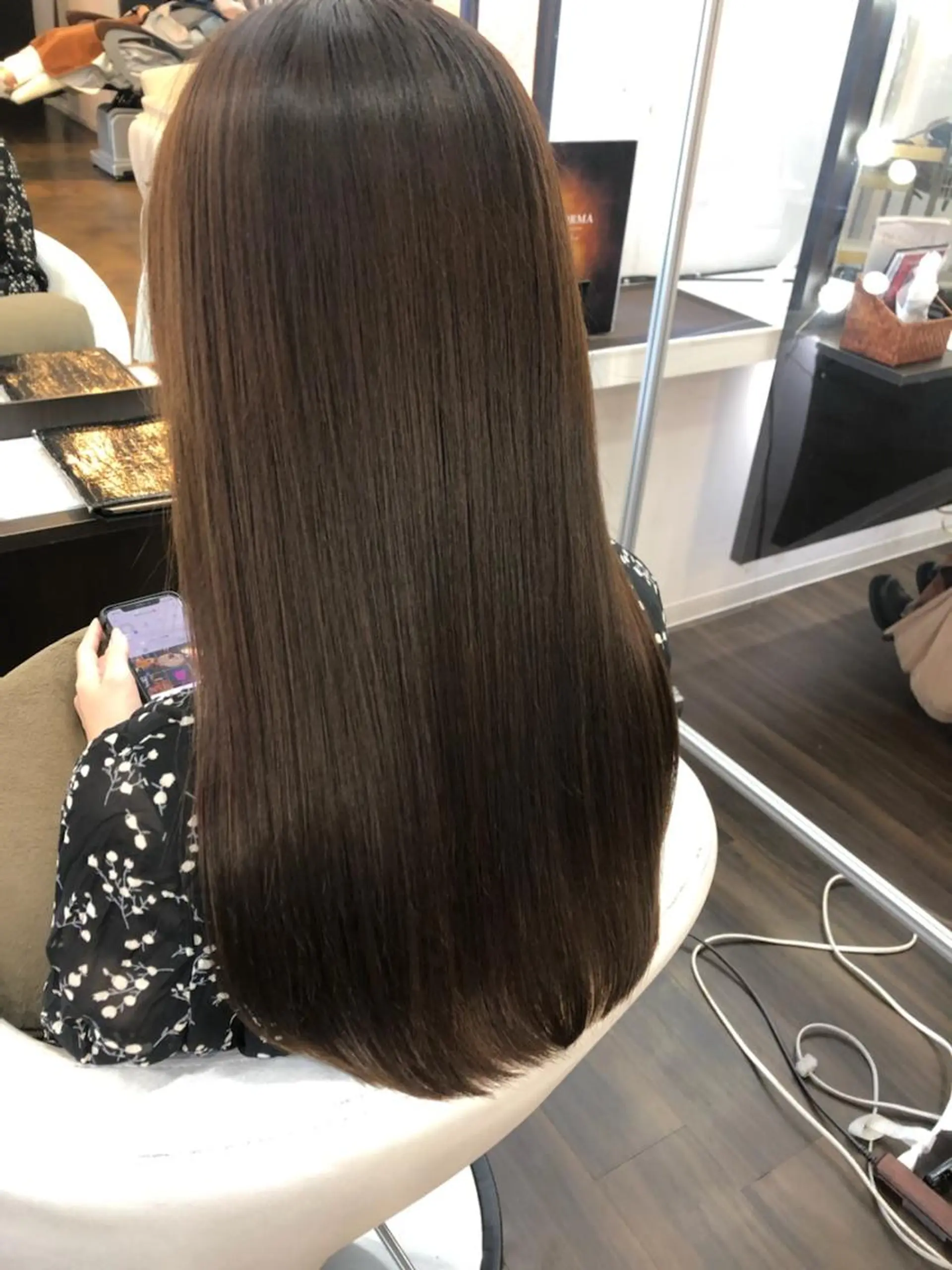 ロング ヘアカラー トリートメント ヘッドスパ 美髪髪質改善✨ 店長 天城由香のヘアスタイル