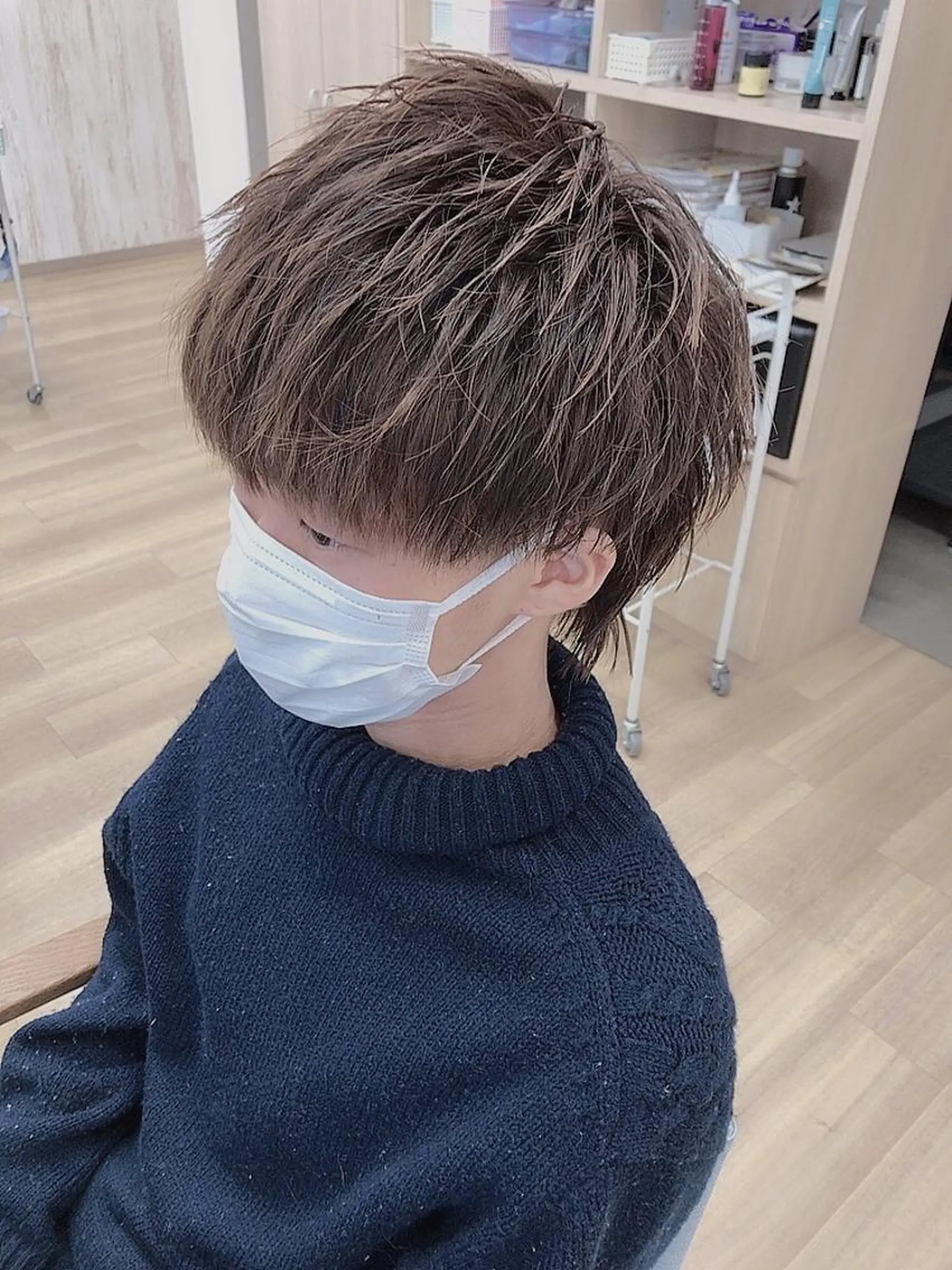 ミディアム メンズパーマ波巻き 🌳大森悠登🌳のヘアスタイル