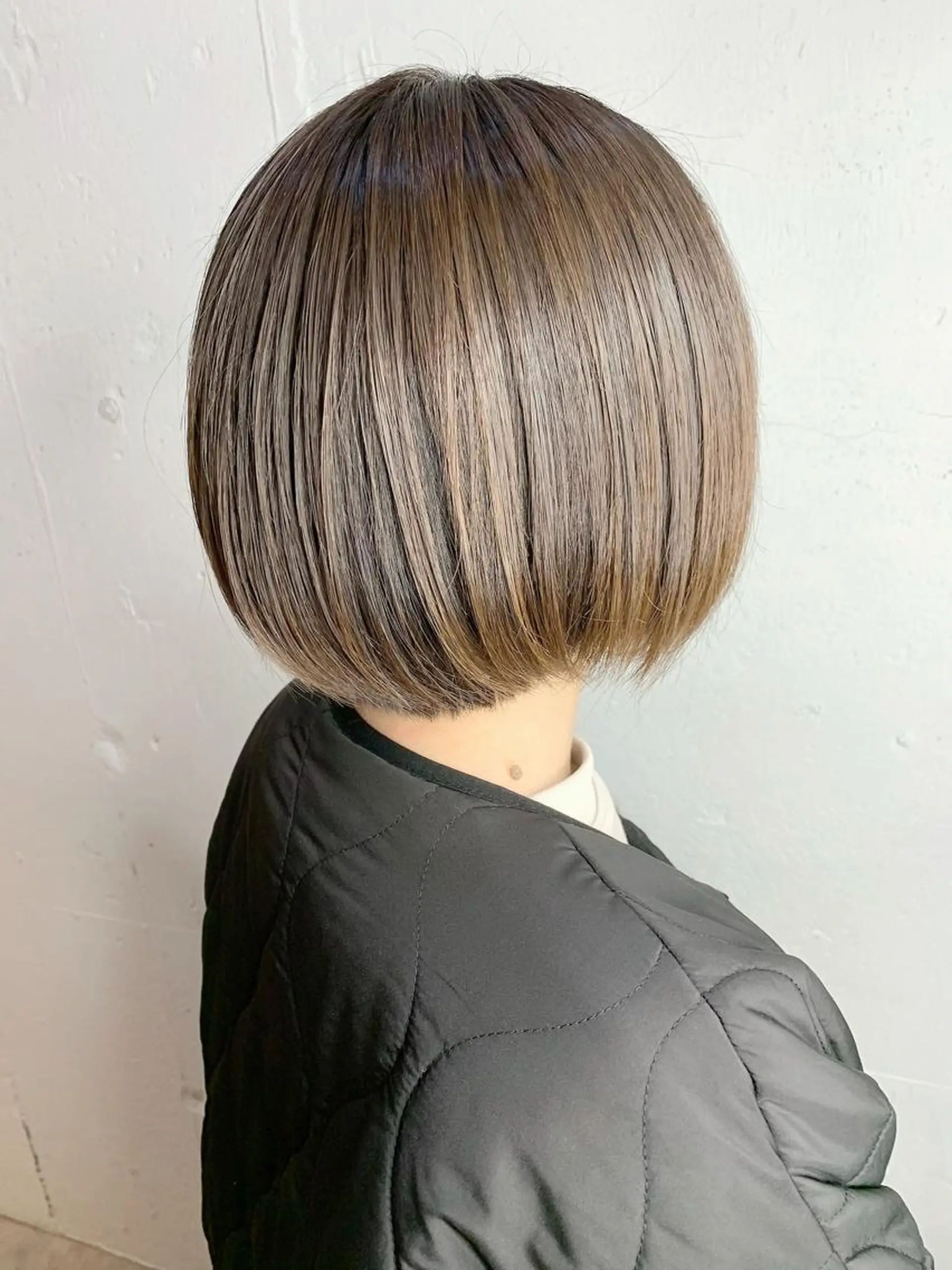 ショート パーマ ボブ ストレートパーマ カット トリートメント 💛丁寧さNo.🥇 🧸片山智裕💛のヘアスタイル