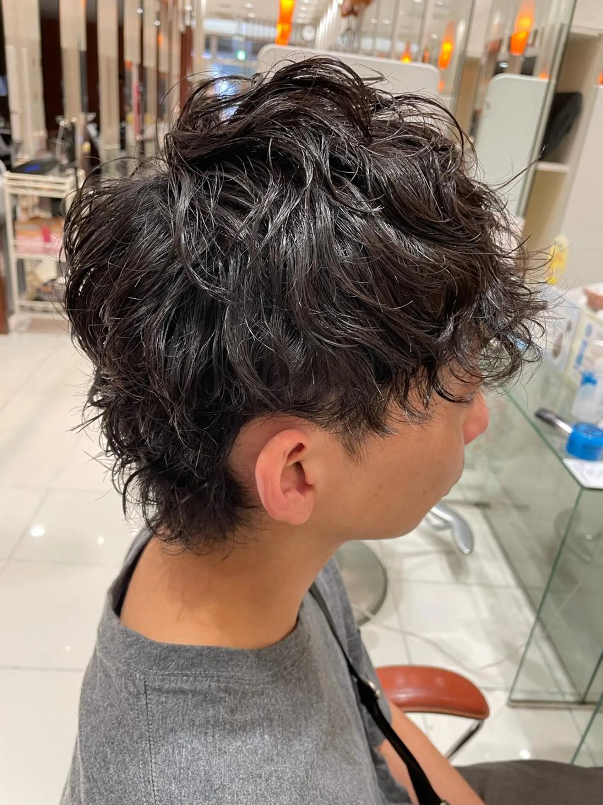 パーマ メンズ マッシュ 金井 郁弥のヘアスタイル