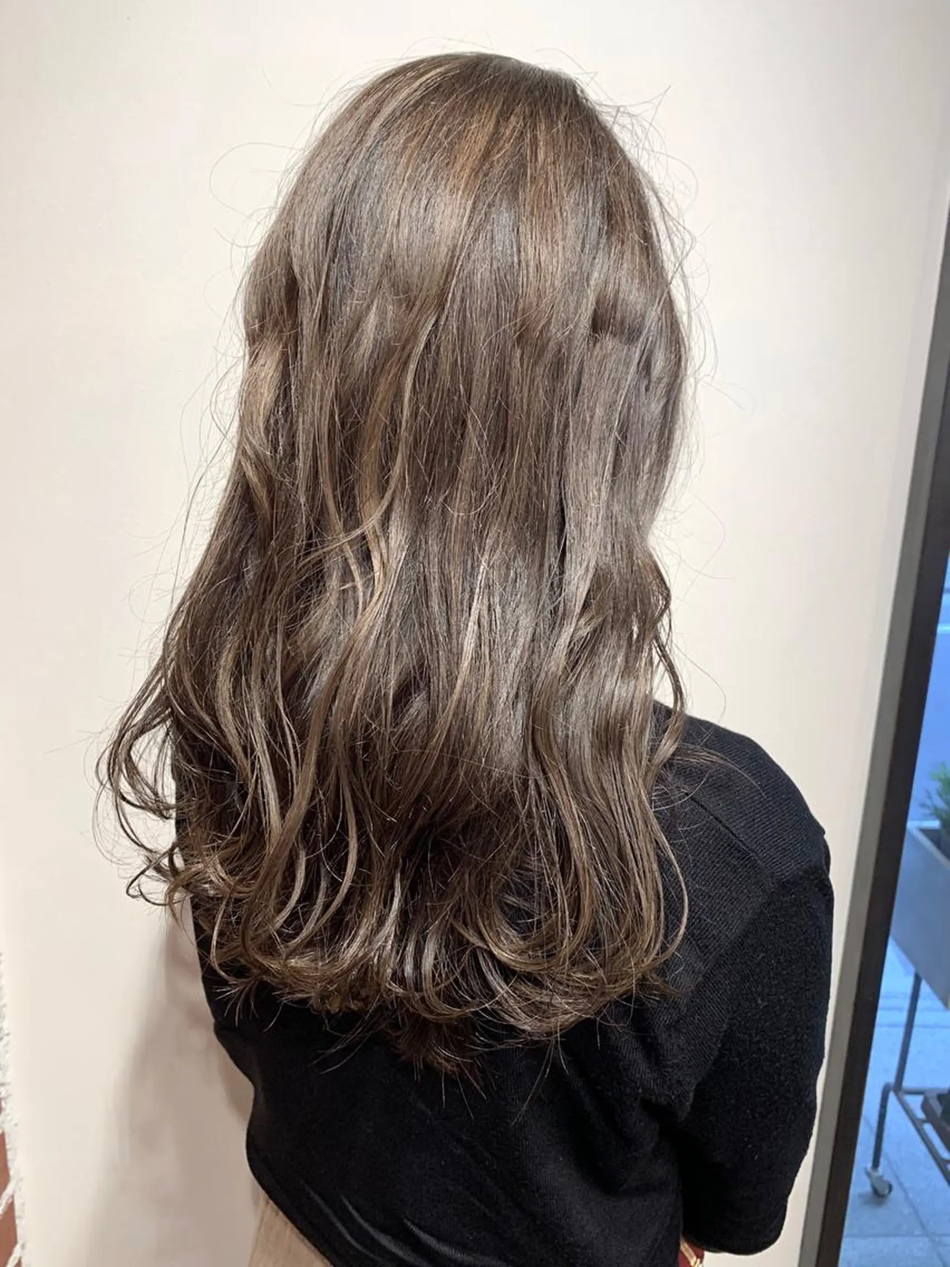 セミロング ハイライト ヘアカラー トリートメント 岡崎勇人/レイヤー/ 韓国/ケラチンTRのヘアスタイル