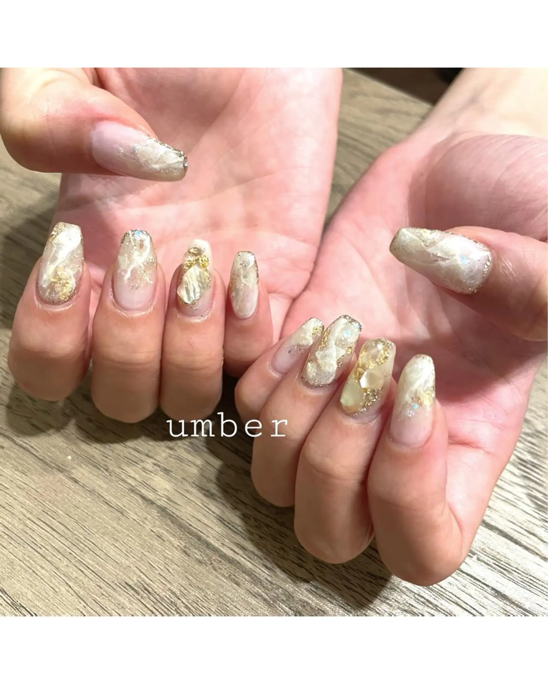 ネイル クリアネイル フットネイル フレンチネイル キラキラネイル マグネットネイル ハンドネイル umber 三茶1分のネイルデザイン