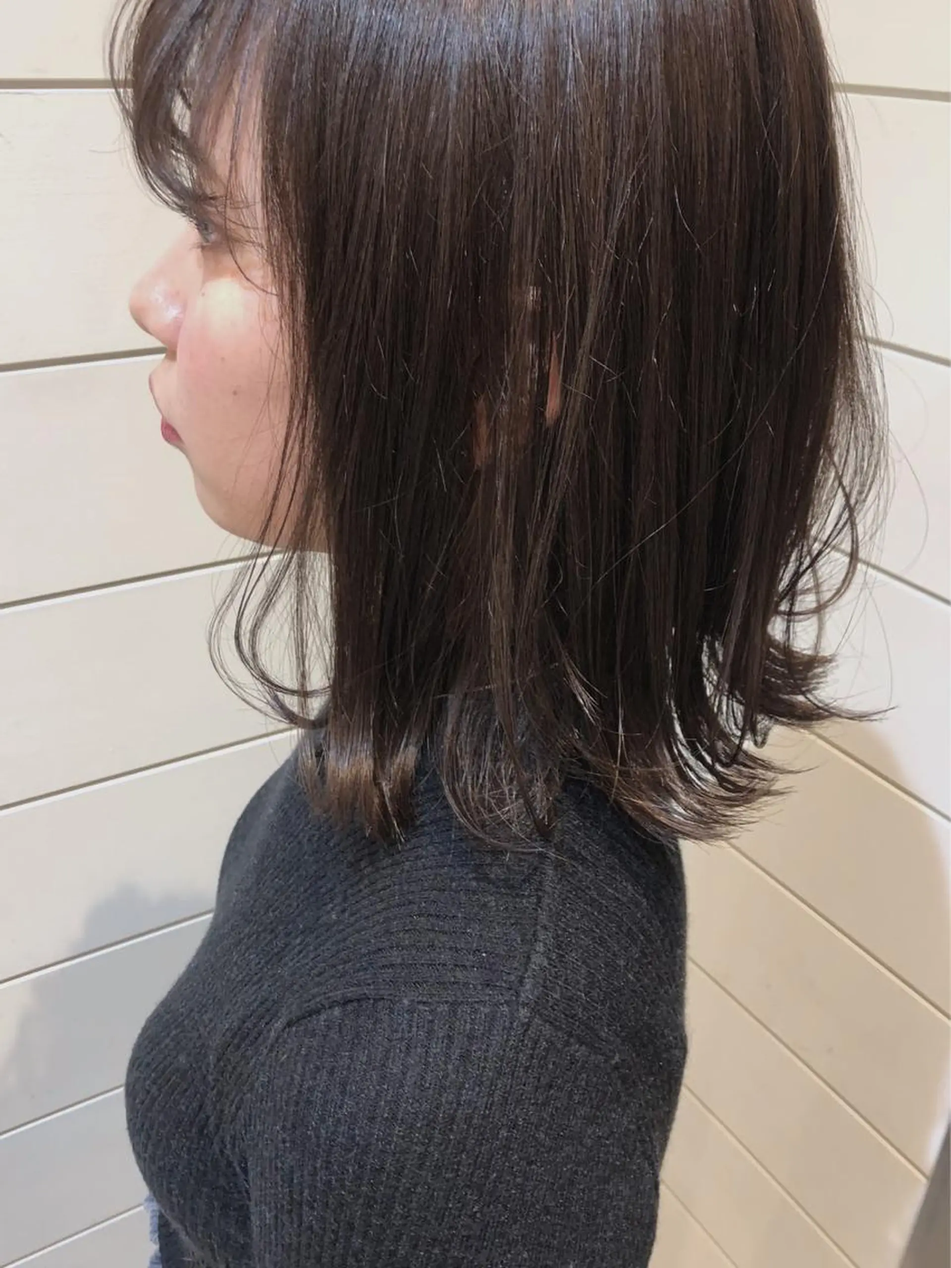 ミディアム カラー アッシュ アッシュグレー 赤み消し/透明感 🪽◝✩ 武者春花のヘアスタイル