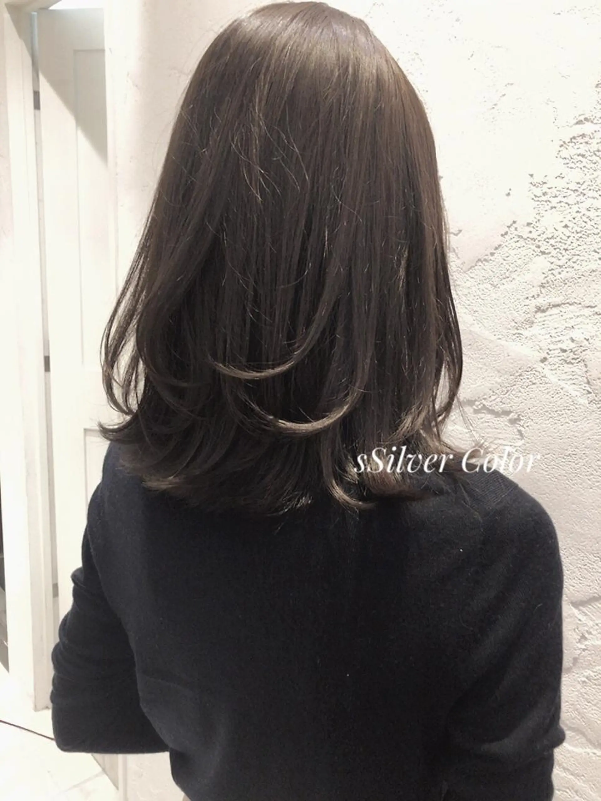 ミディアム ヘアカラー トリートメント ヘアセット ✨透明感ケアカラー✨ 長野ゆきなのヘアスタイル