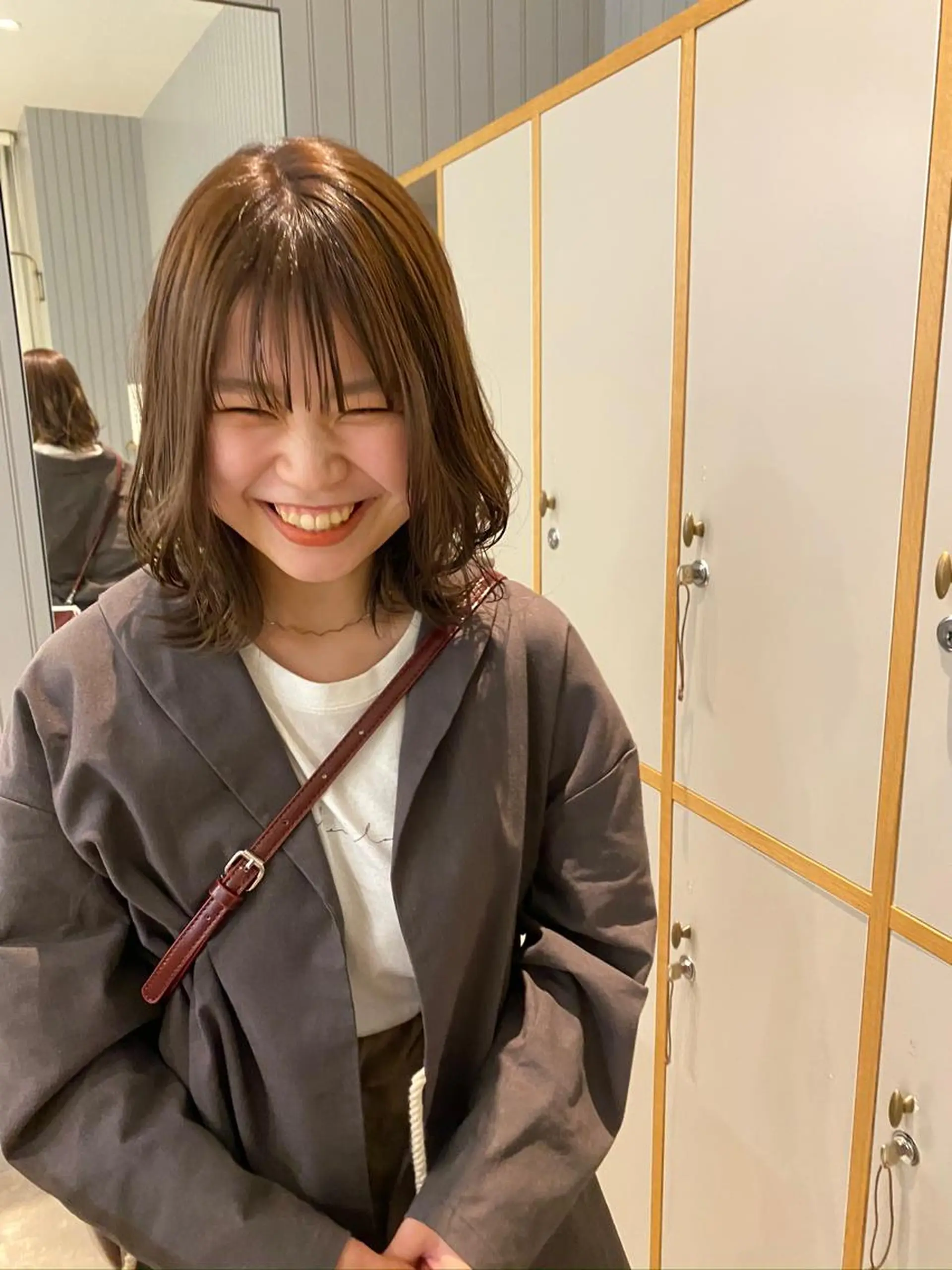 セミロング カラー 加藤 真由のヘアスタイル