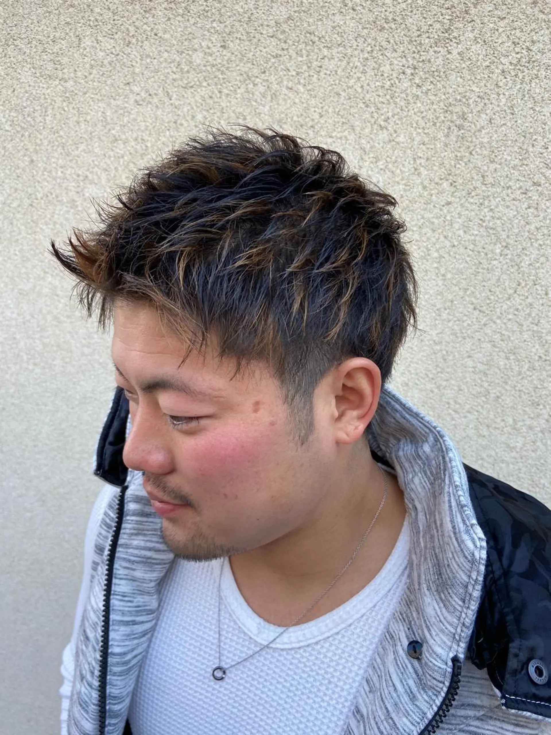 カラー メンズ 上石神井メンズパーマ 飯田徹のヘアスタイル