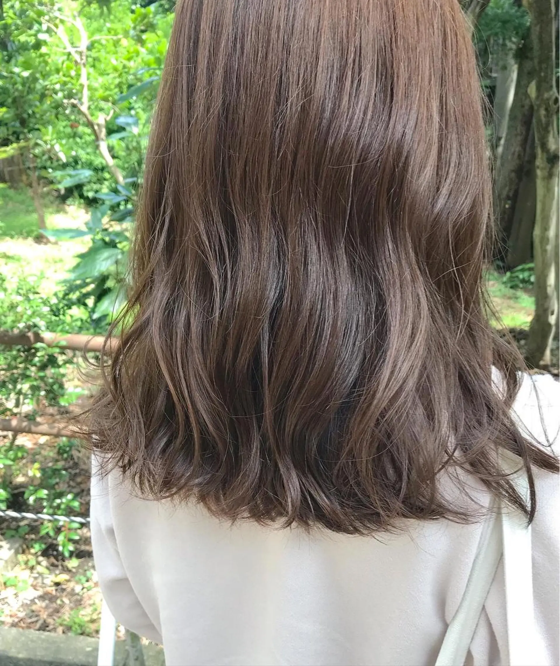 セミロング カラー ヘアアレンジ グレージュ イルミナカラー Satsuki ✂︎♡のヘアスタイル