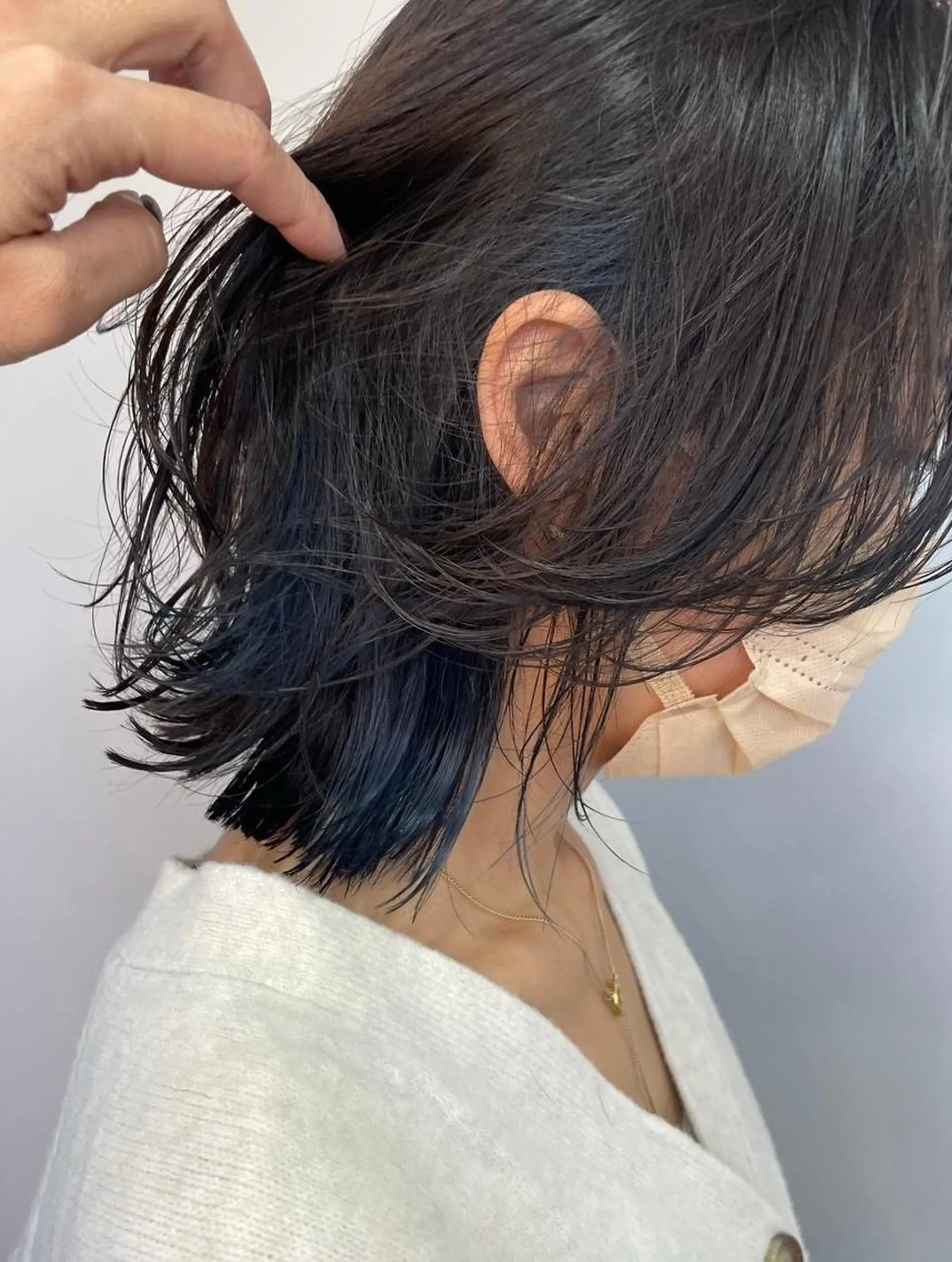 ミディアム カラー アディクシーカラー アッシュ バレイヤージュ ミストバング ブリーチ カット ヘアカラー N° aria 三軒茶屋のその他イメージ