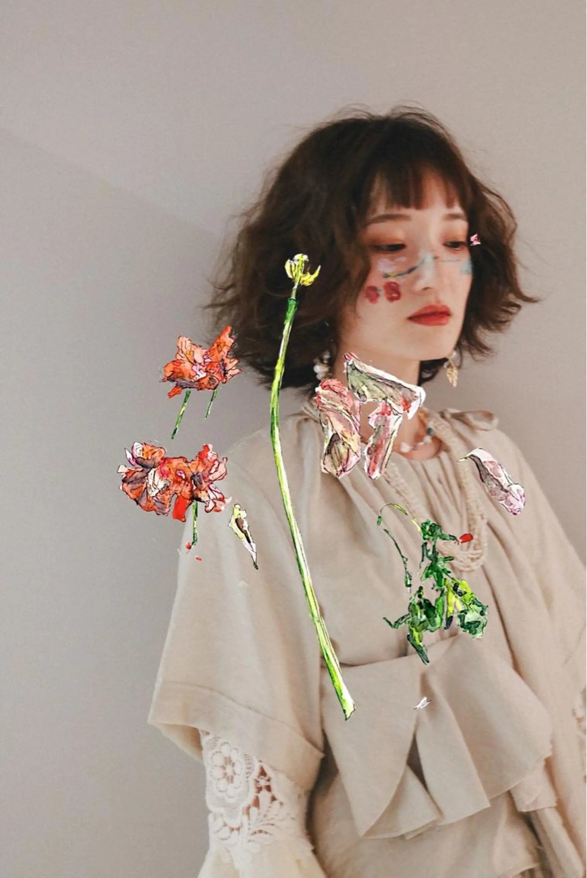 ショート カラー パーマ ヘアアレンジ ooit 【オーイット】のヘアスタイル