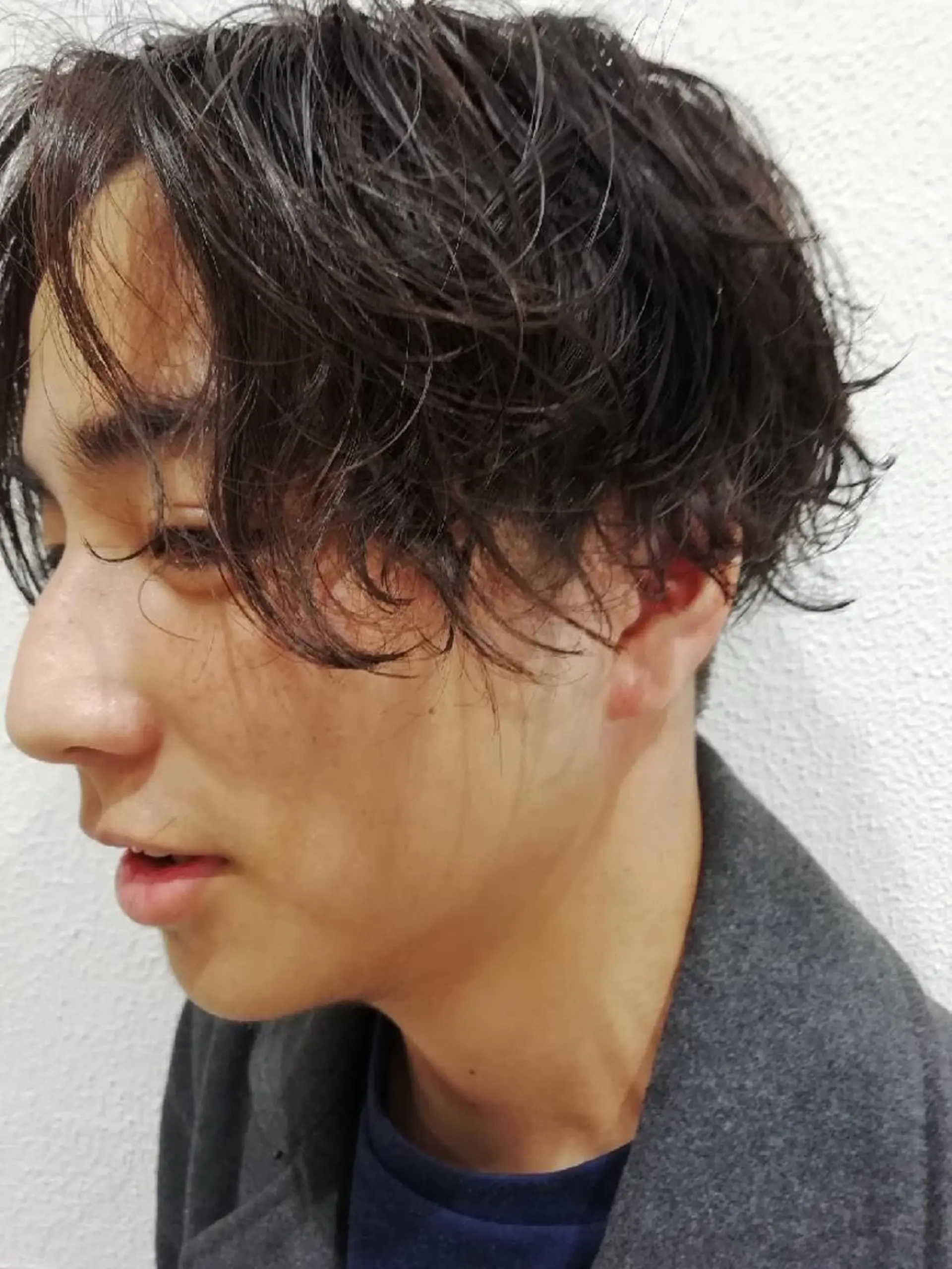 メンズ パーマ ミディアム Ash 店長 木村 和人のヘアスタイル