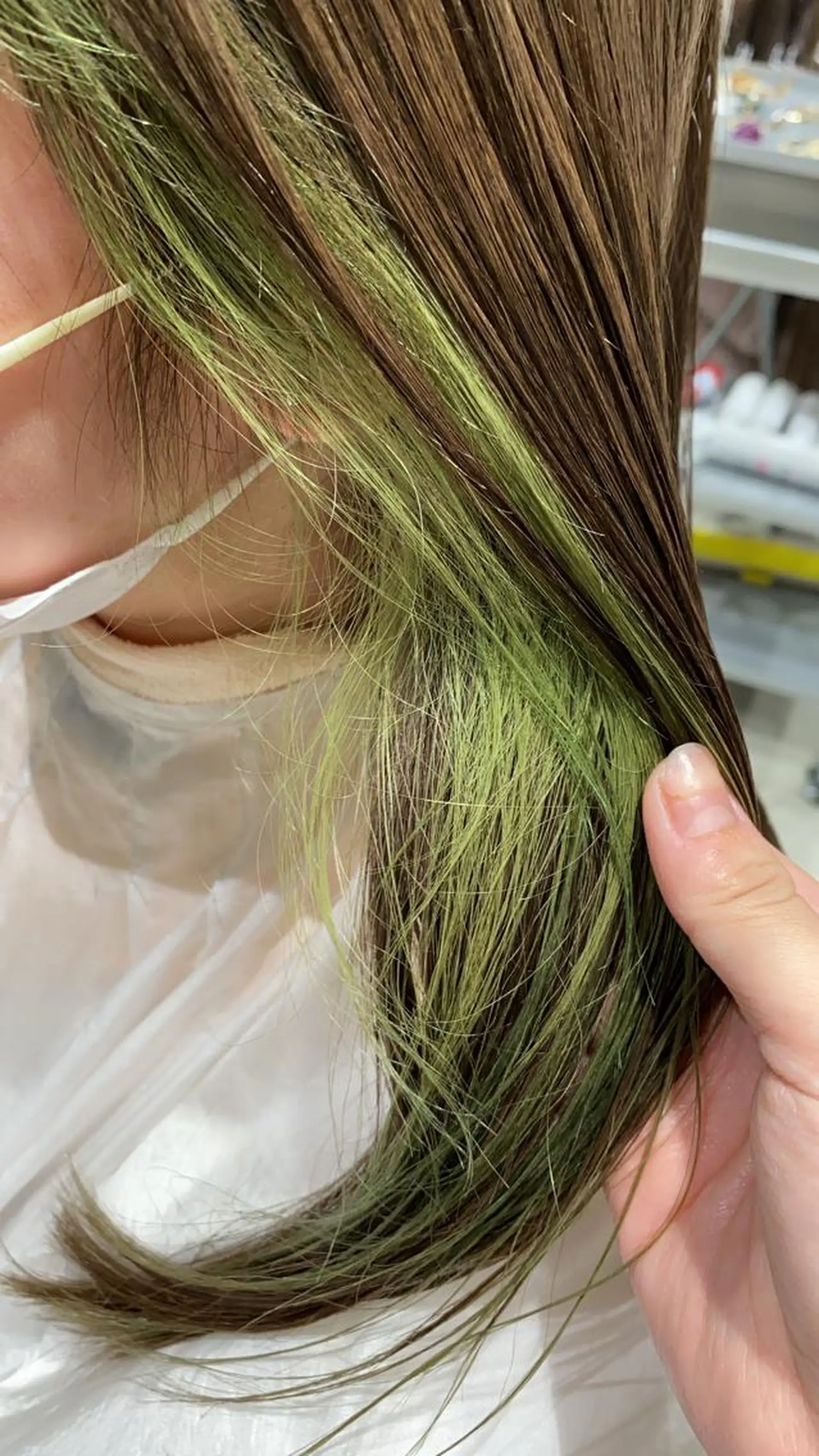 ロング カラー カット 縮毛矯正 塩澤 榛奈のヘアスタイル