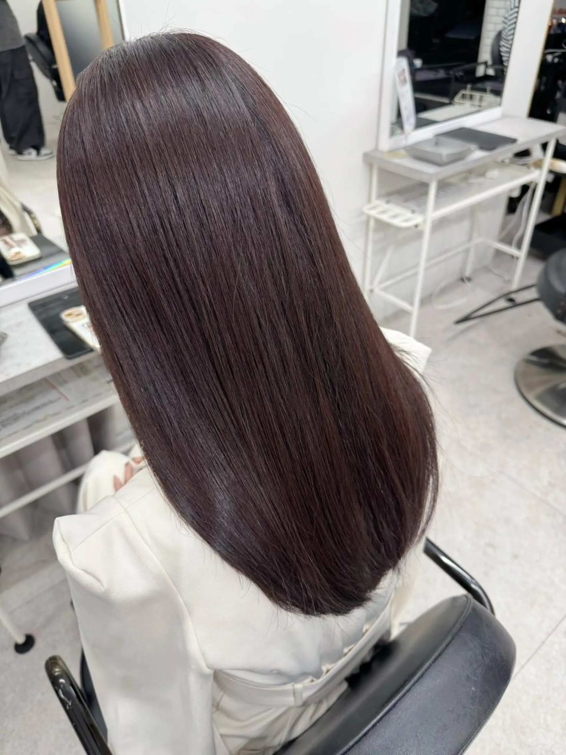 ロング カラー 髪質改善 縮毛矯正 カット ヘアカラー トリートメント newi fhami 吉祥寺のヘアスタイル