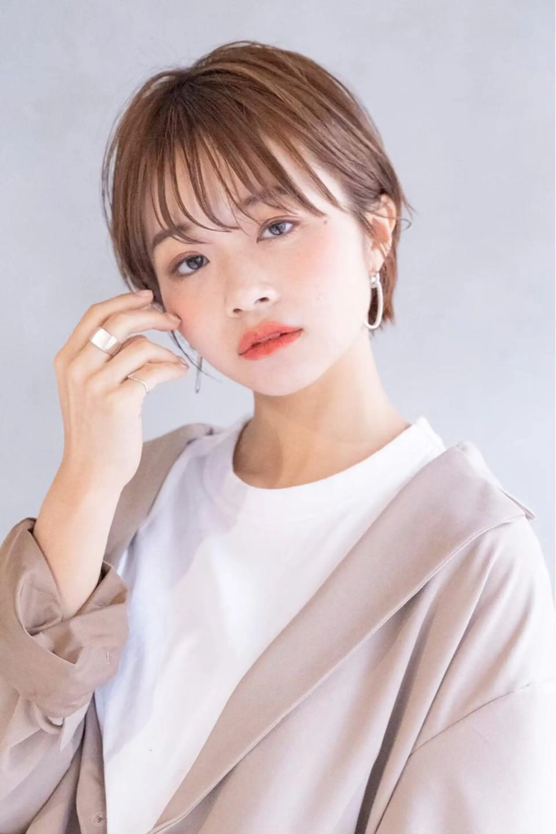 ショート カラー 艶髪/レイヤーカット /髪質改善/清水のヘアスタイル