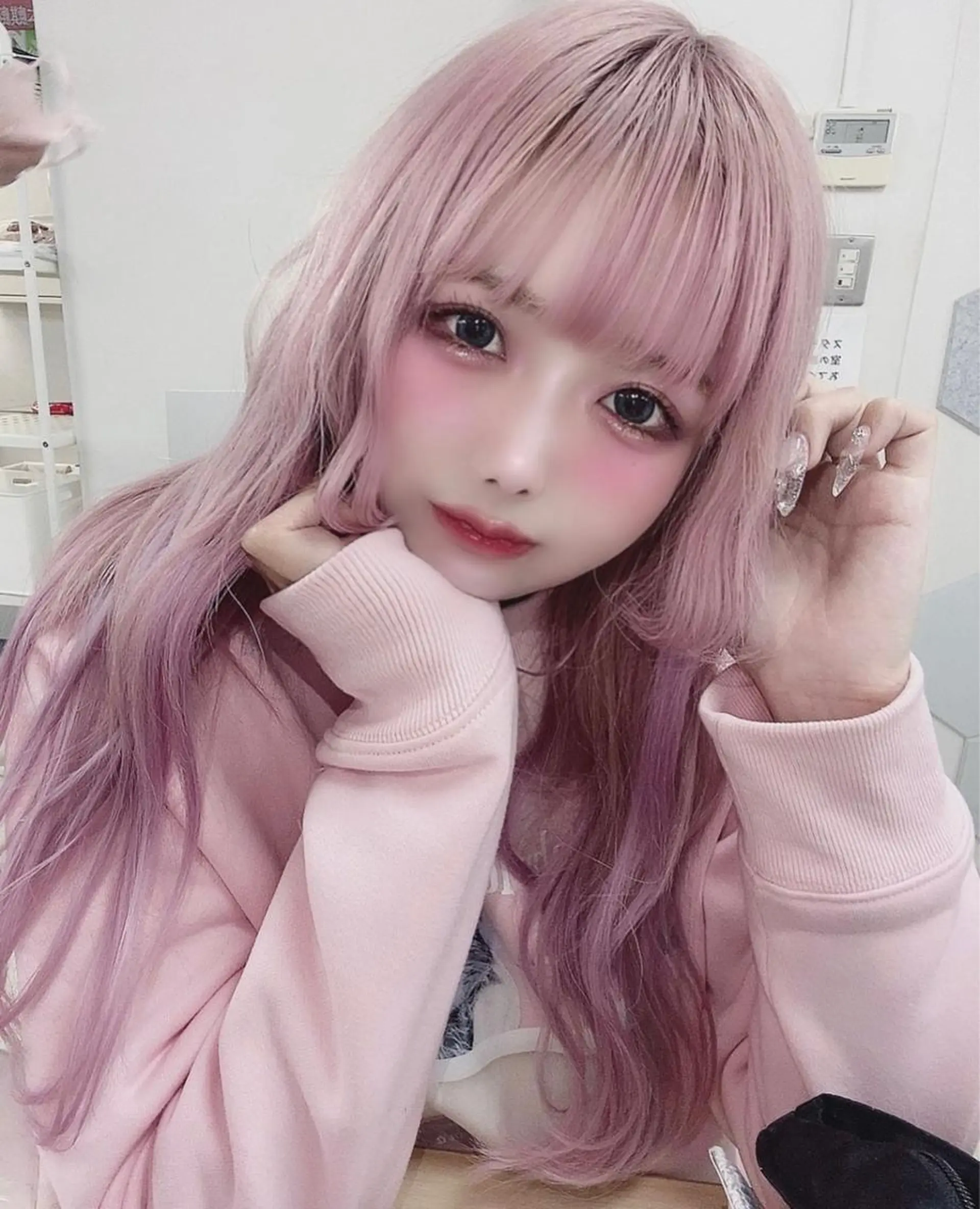 ロング カラー シールエクステ エクステ 美魔女 美容師NAOのヘアスタイル