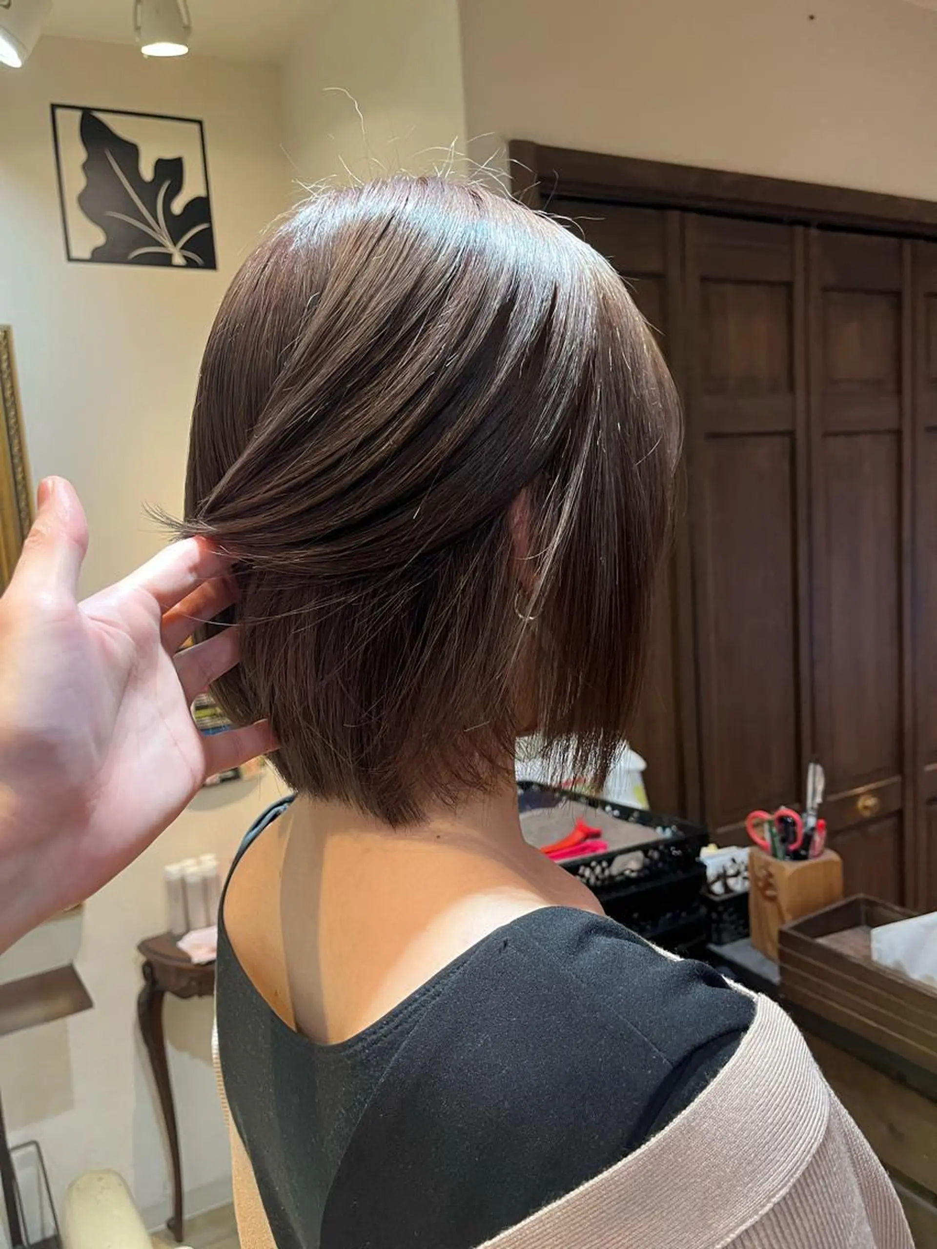 ショート カラー アッシュ ブリーチ ブリーチなしカラー 縮毛矯正 ヘアカラー VOYAGE所属・中園康 /カラー/ブリーチのヘアスタイル