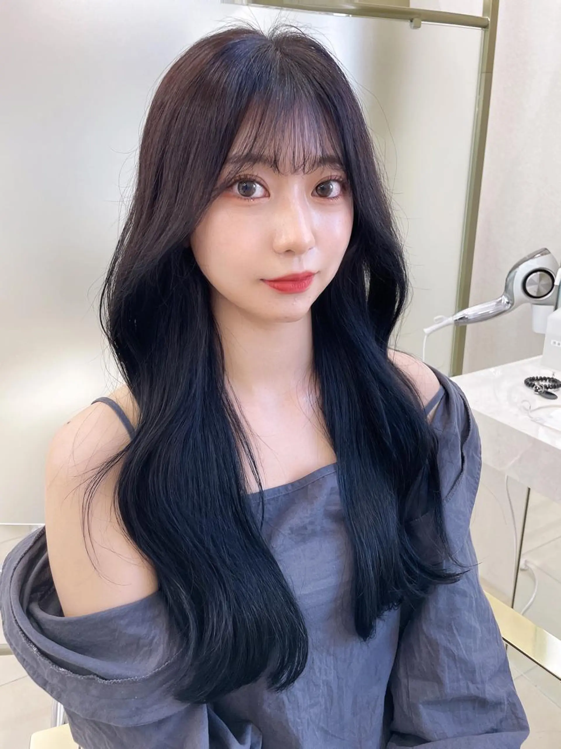 ロング カラー COA GINZA 空也/前髪/顔まわりのヘアスタイル