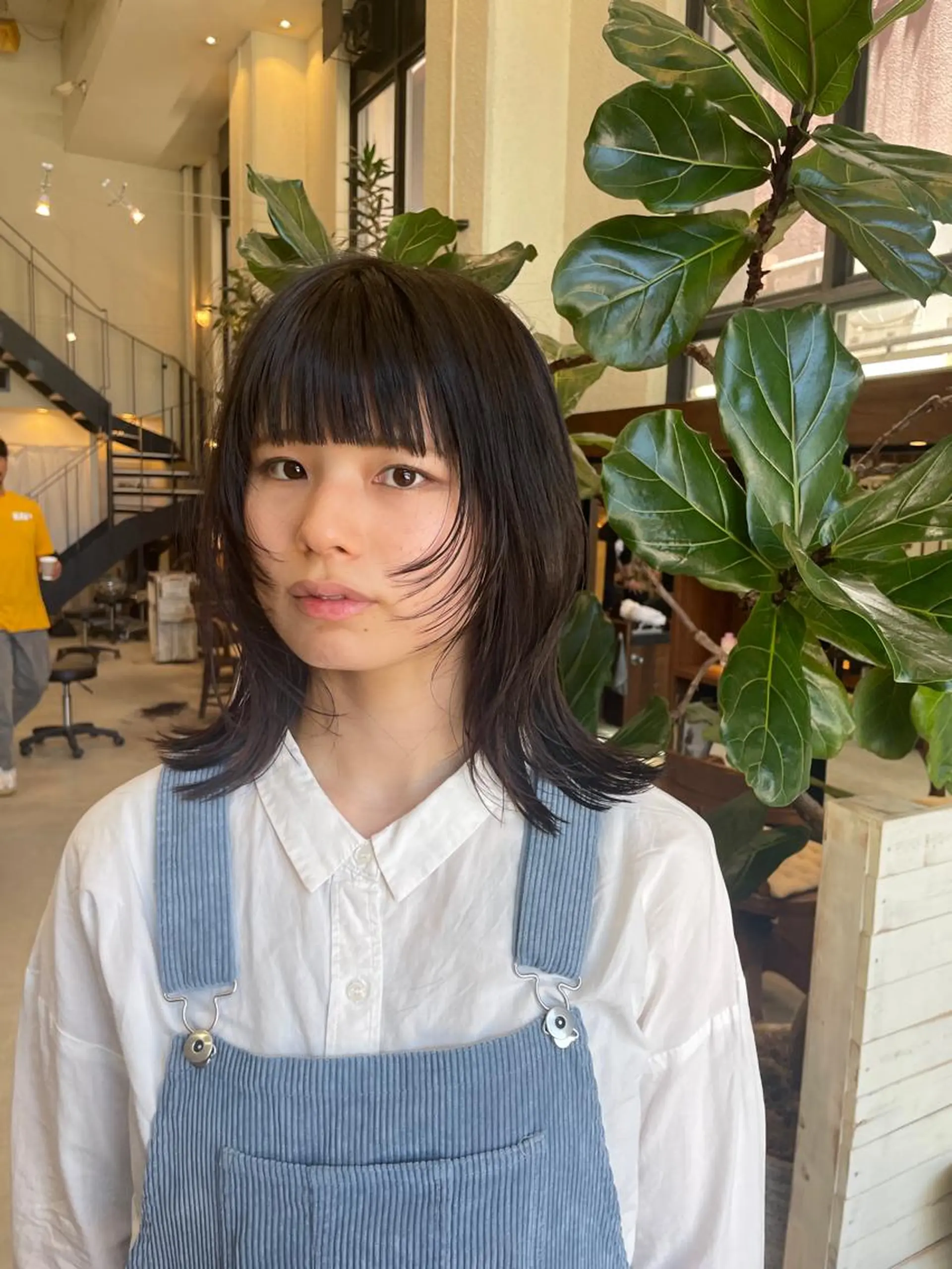 ミディアム デザインカット 顔周りカット miyabu momokaのマツエク・マツパデザイン