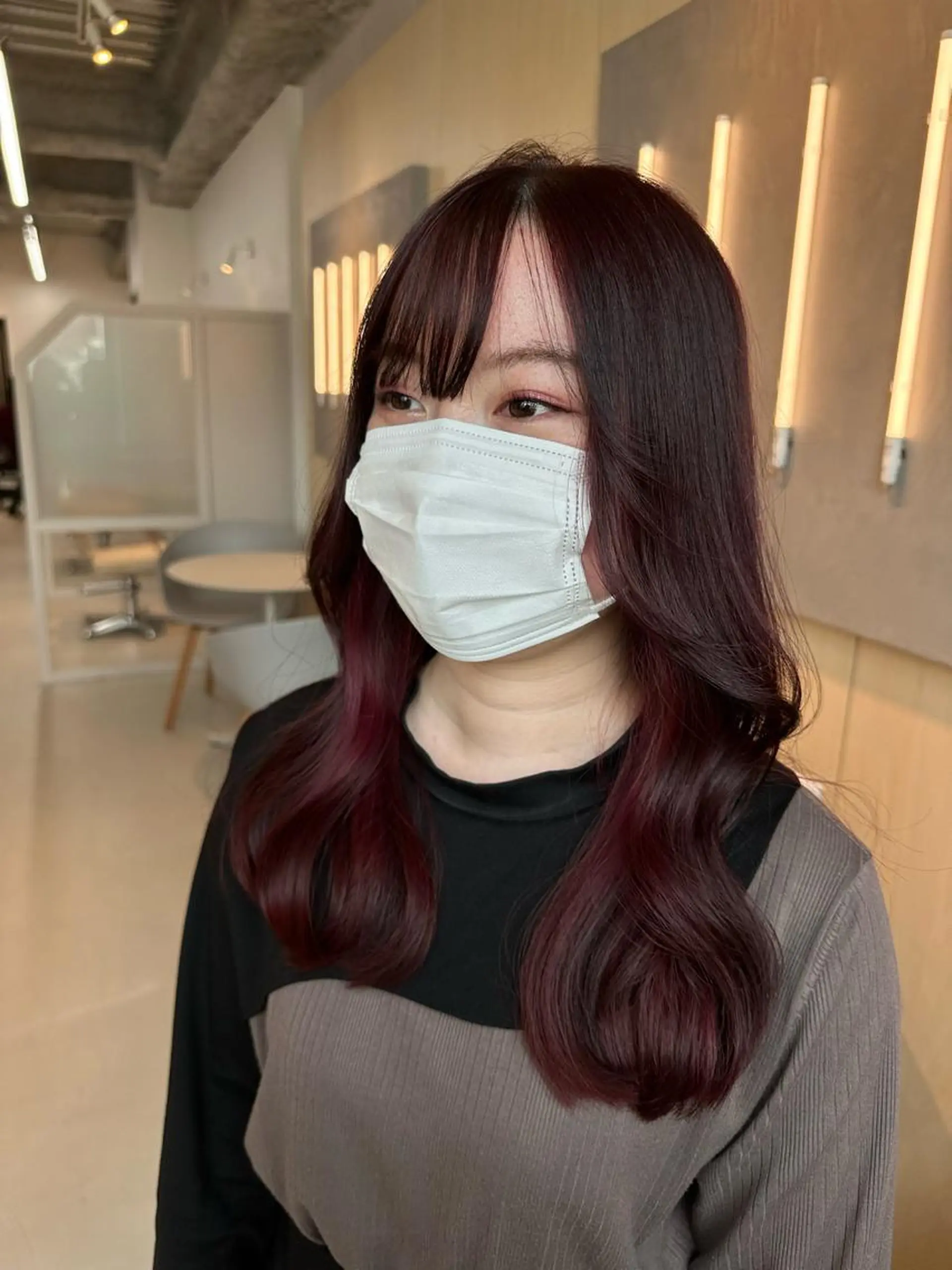 ミディアム 池村美月 @透明感カラーのヘアスタイル