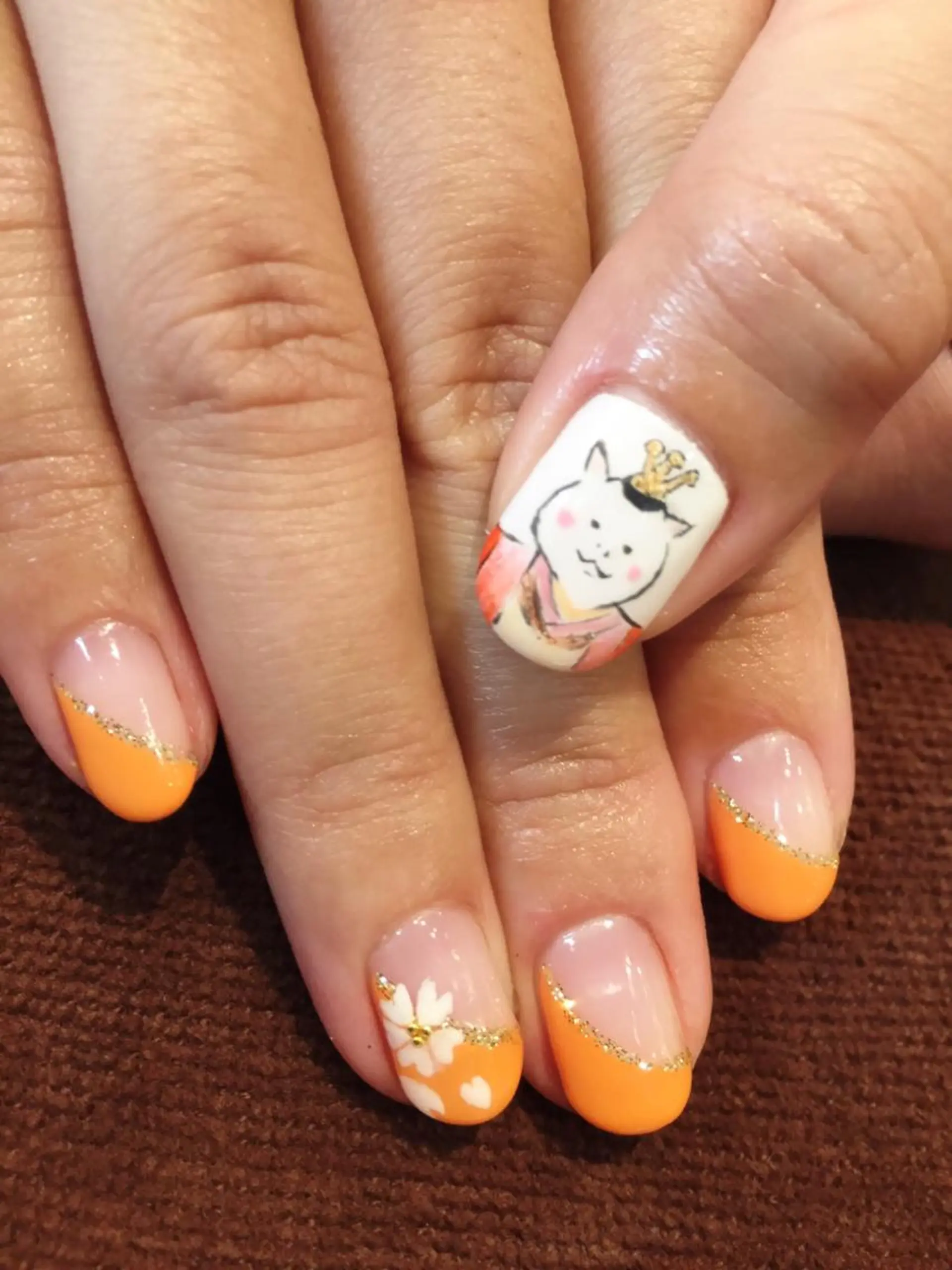 ネイル アートネイル フレンチネイル オレンジ 🐰 坂本 麗 🐰の眉毛・アイブロウイメージ