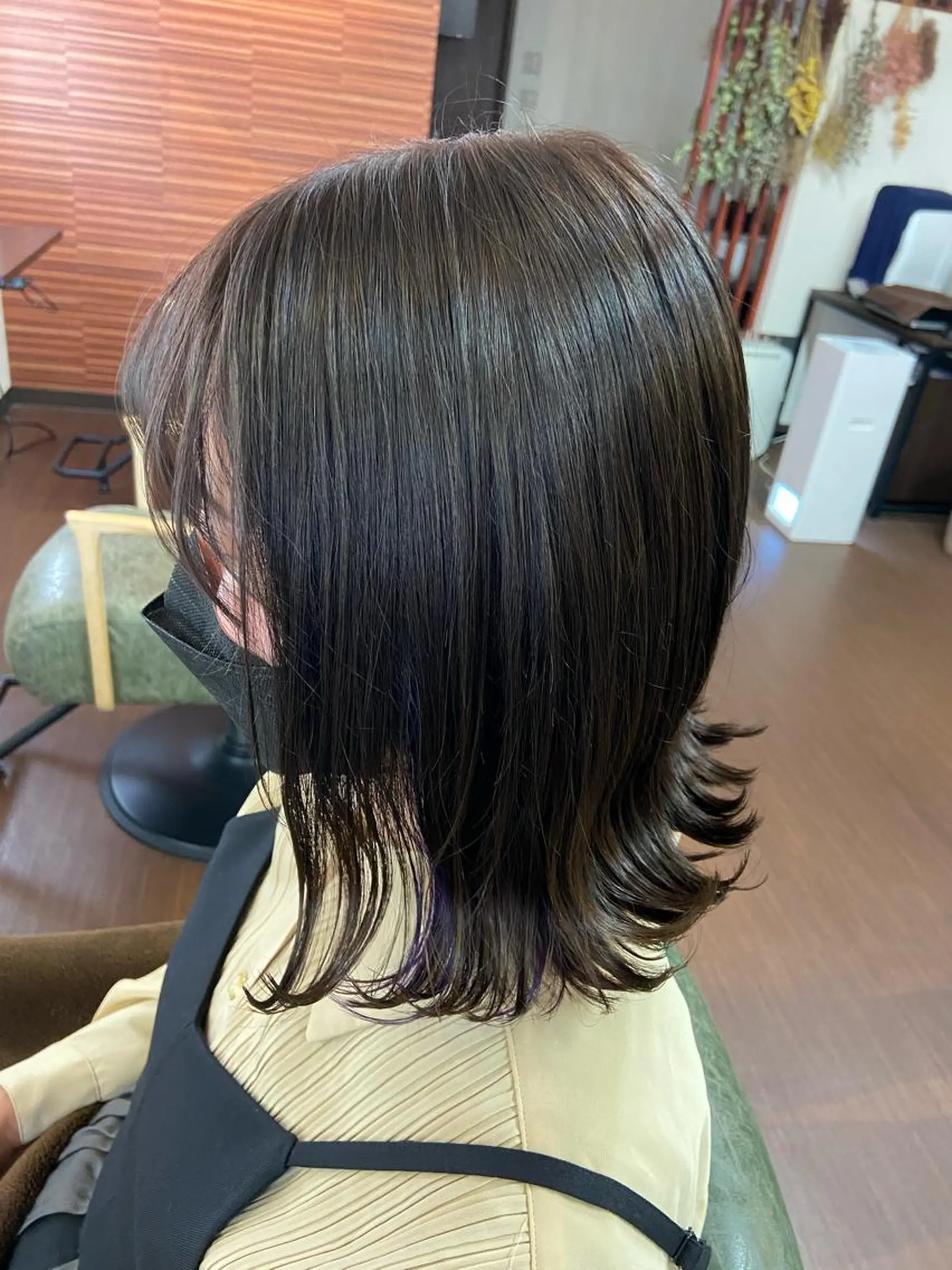 ミディアム カラー バイオレットカラー カット ヘアカラー 大人女性の艶カット カラー/菊池柊真🌟のヘアスタイル