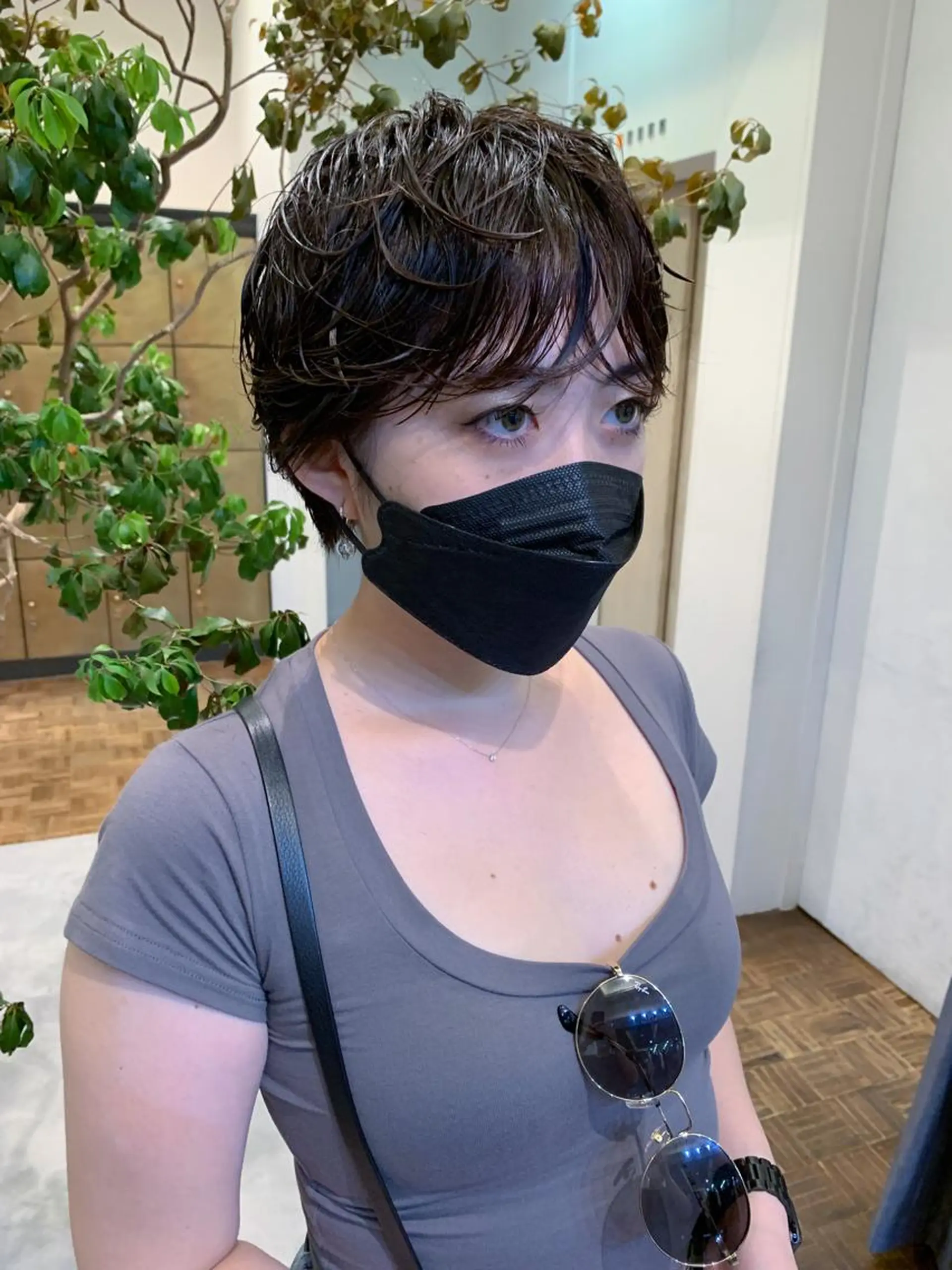 ショート パーマ 小川 光のヘアスタイル