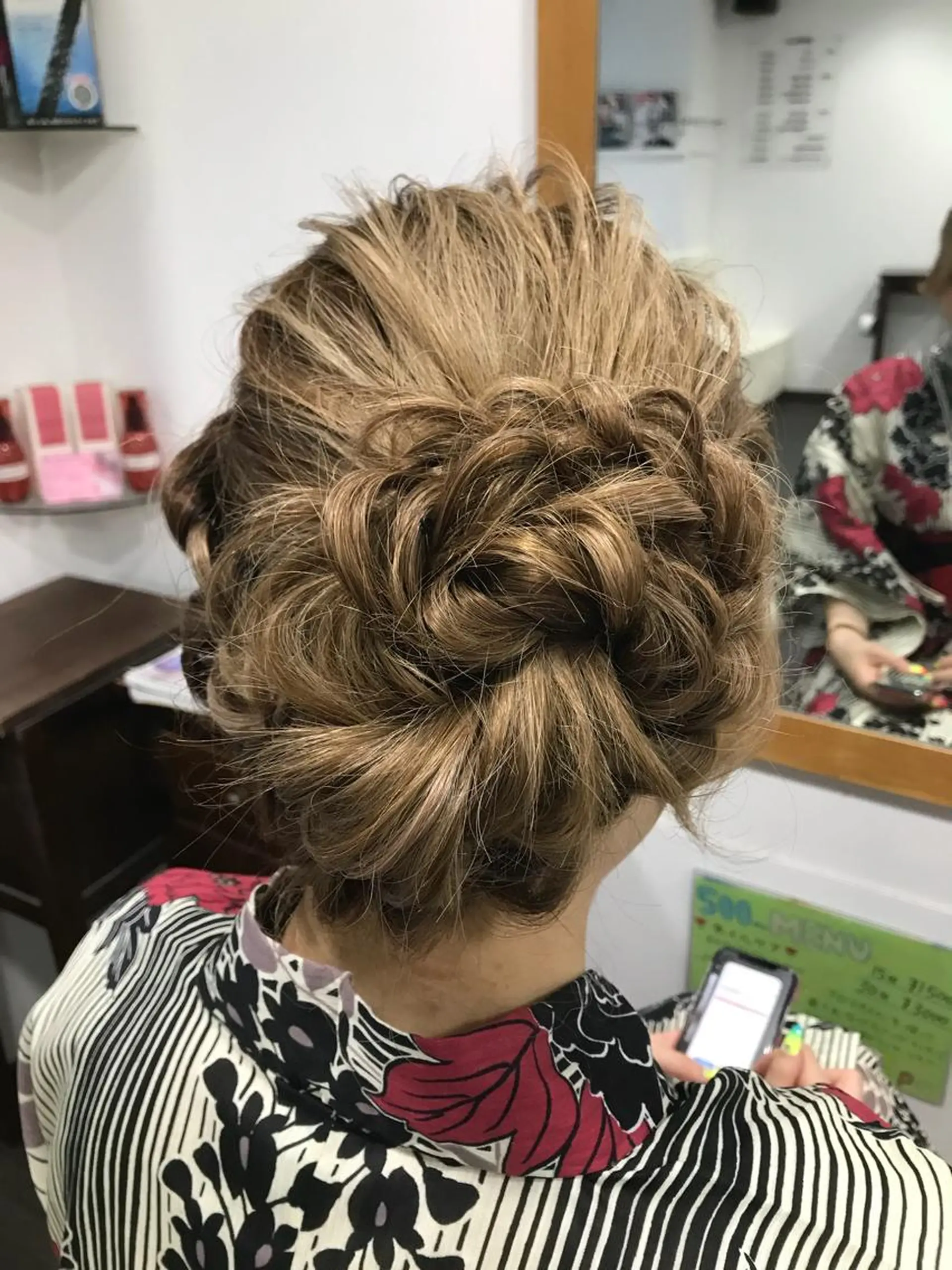 ヘアアレンジ ヘアセット☆ 髪質改善カラー☆まいのヘアスタイル