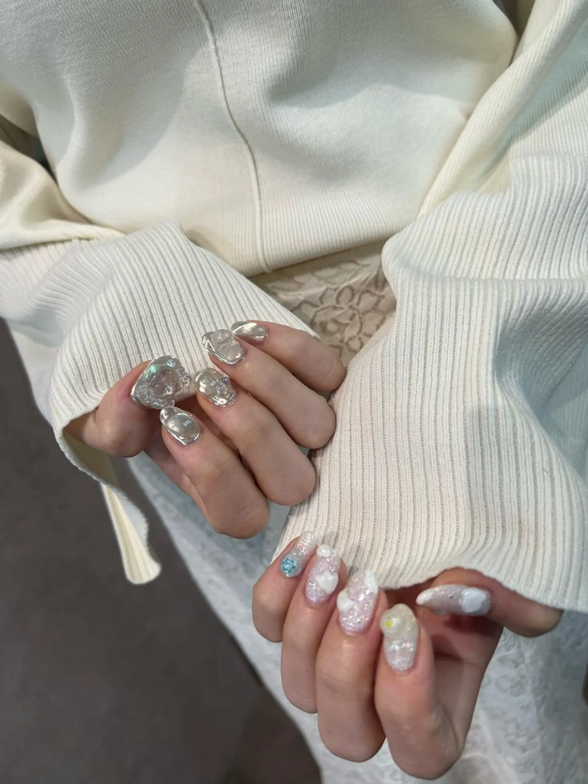 ネイル ハンドネイル なぽ ❤︎ y2k/韓国nailのネイルデザイン