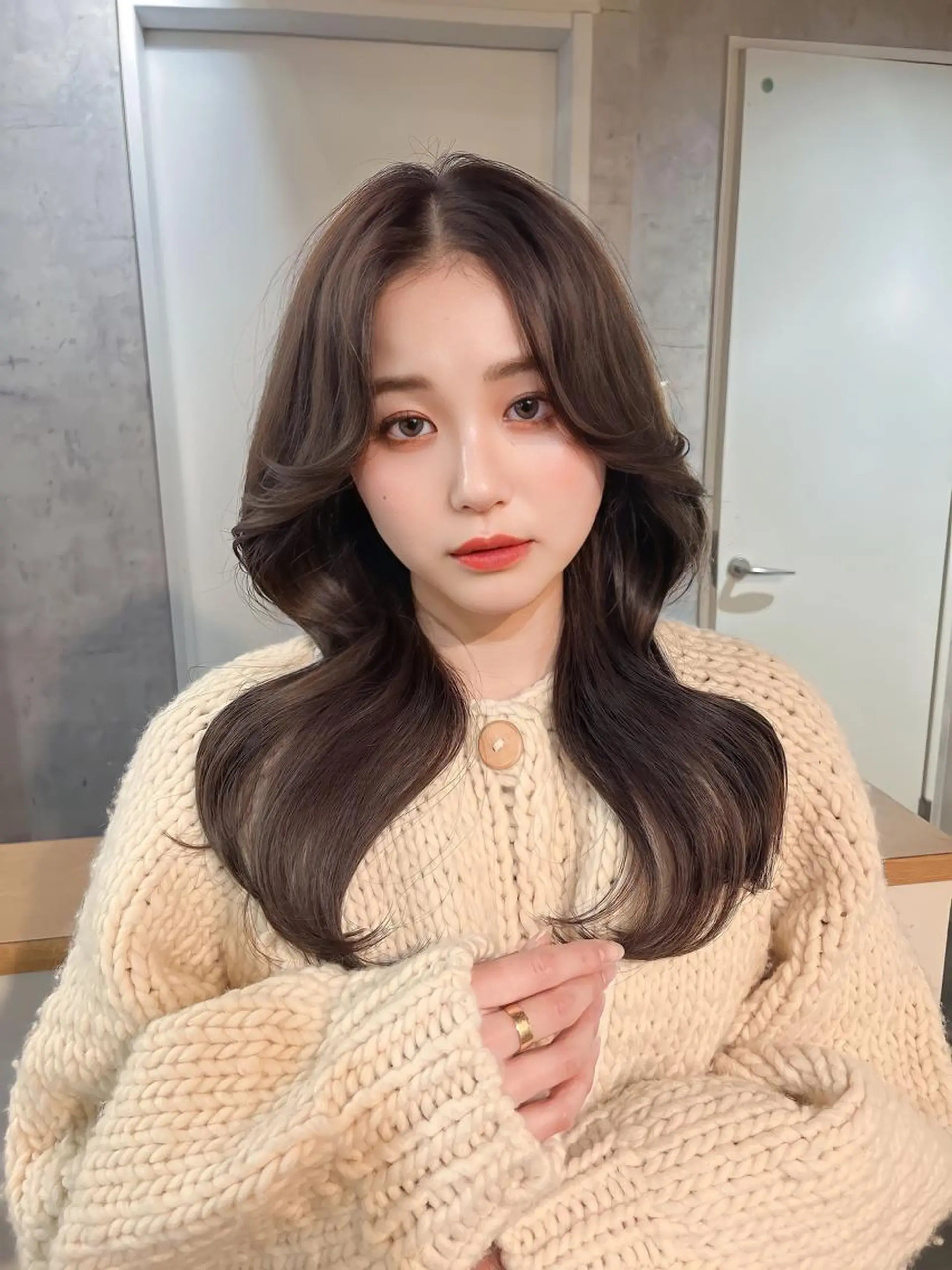 ロング カラー 韓国レイヤー/ 顔周り💕田中将吾のヘアスタイル