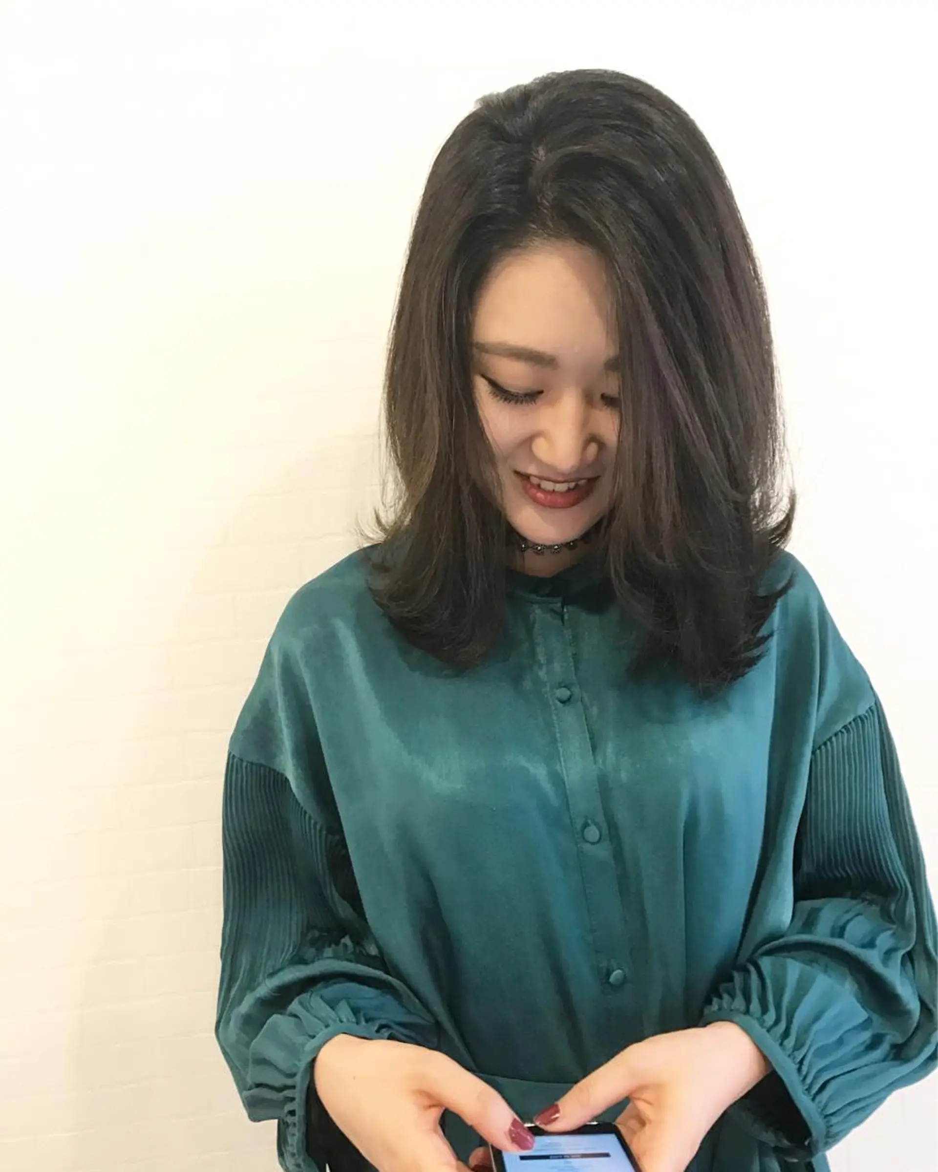 ミディアム カラー ヘアアレンジ 縮毛矯正 髪質改善寺坂雄飛💐のヘアスタイル