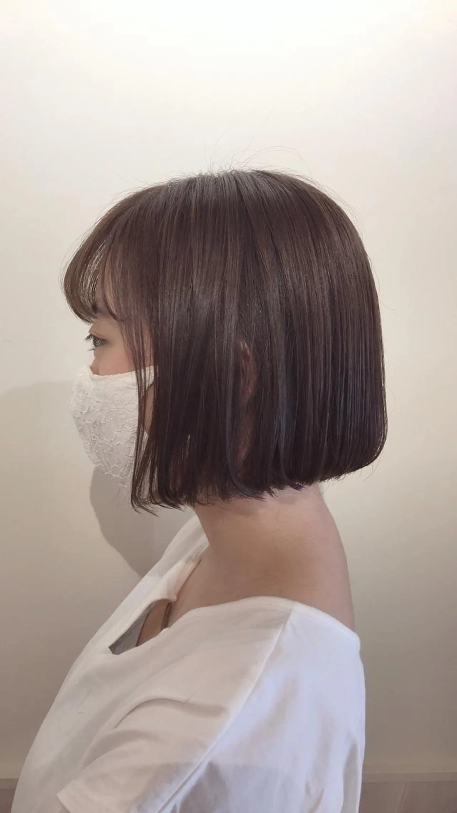 ショート ラベンダーベージュ ボブ 清水　ちひろ ✄トップスタイリストのヘアスタイル