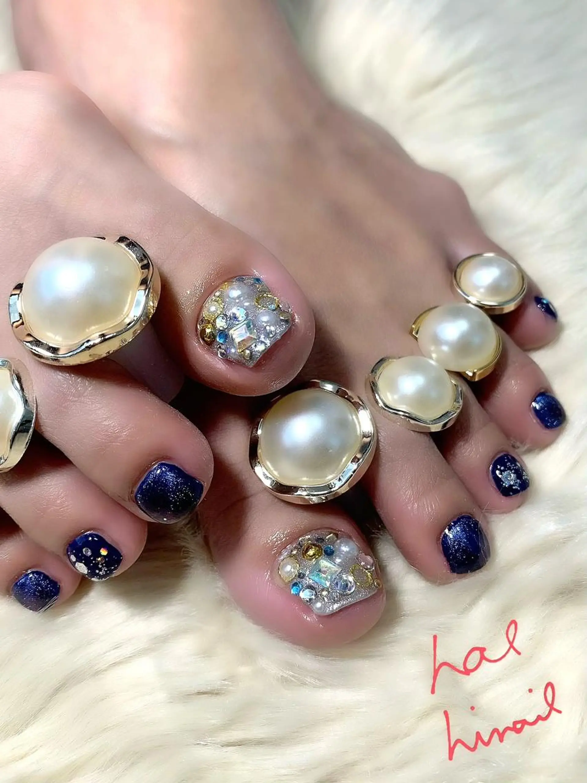 ネイル フットネイル マグネットネイル はるひな ねいるのネイルデザイン