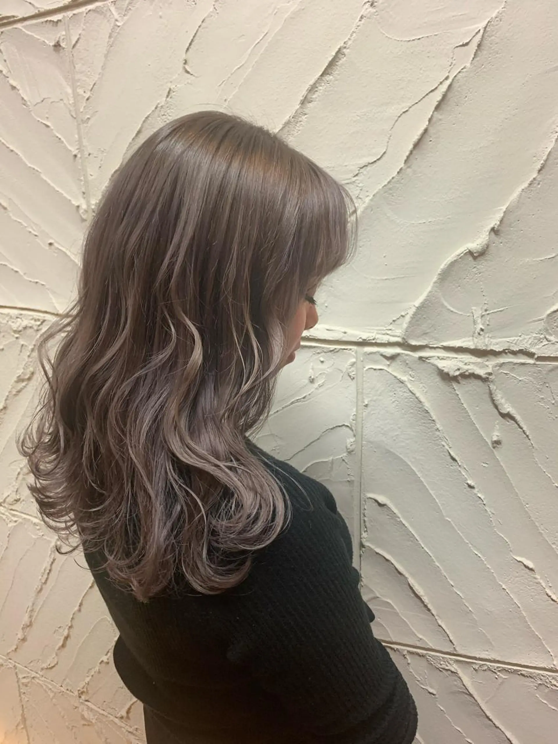 セミロング カラー ブリーチ/アレンジ 天満/chihiroのヘアスタイル