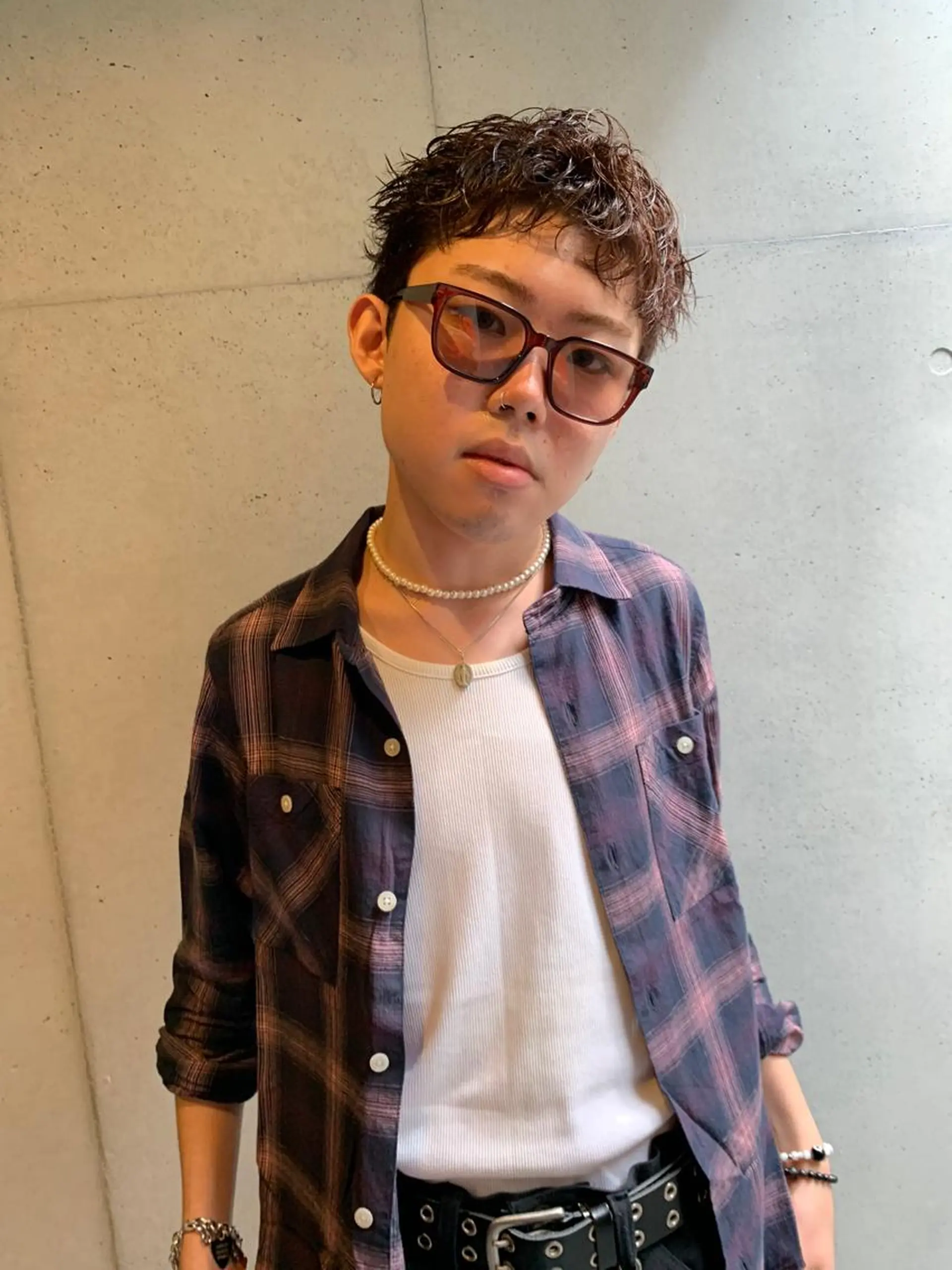 ショート カラー メンズ カット ヘアカラー 似合わせウルフ/ レイヤー/山本祐輔のヘアスタイル