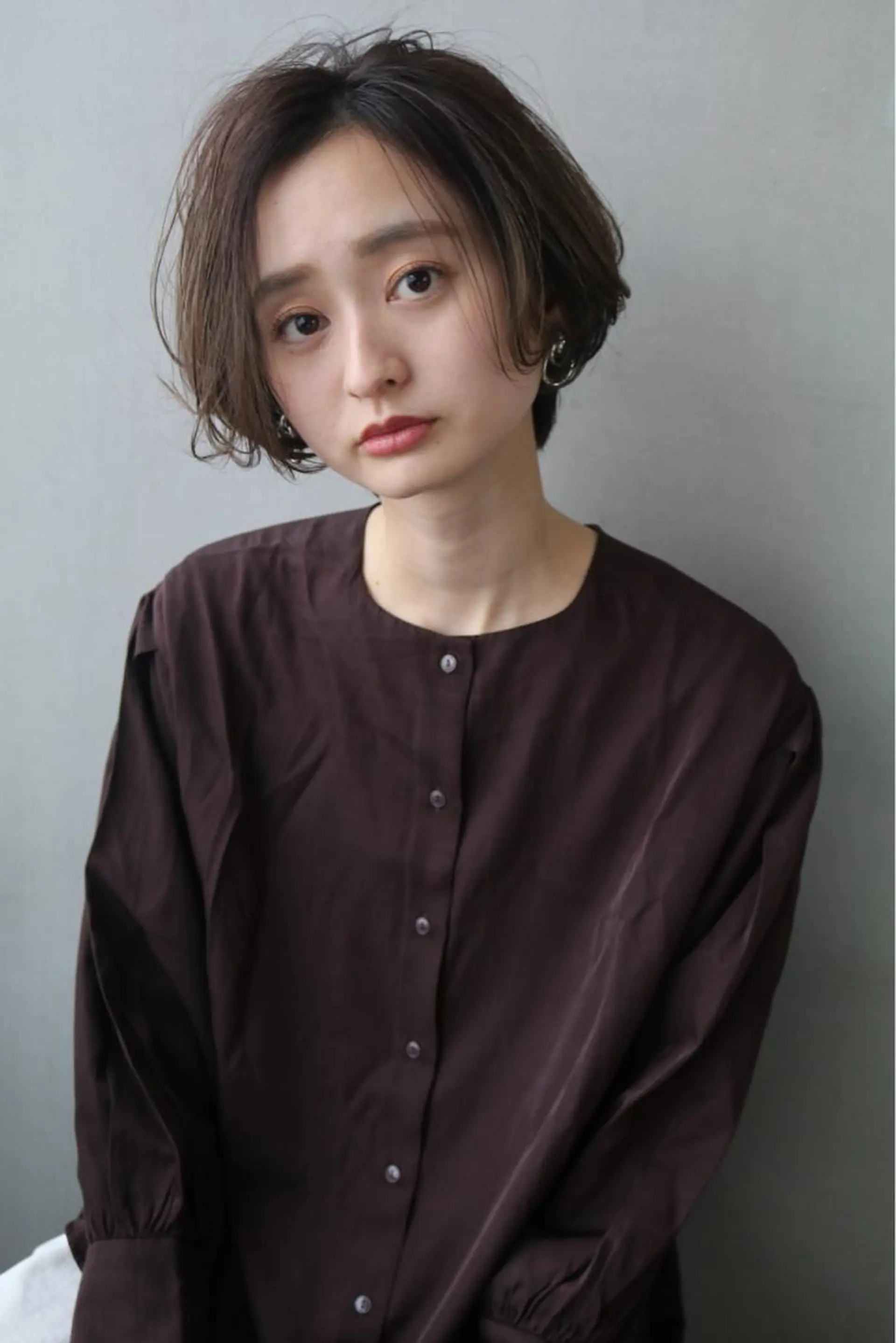 ショート カラー ショートボブ ベージュカラー ボブ ショートヘア ウルフレイヤーカット /チヒロのヘアスタイル