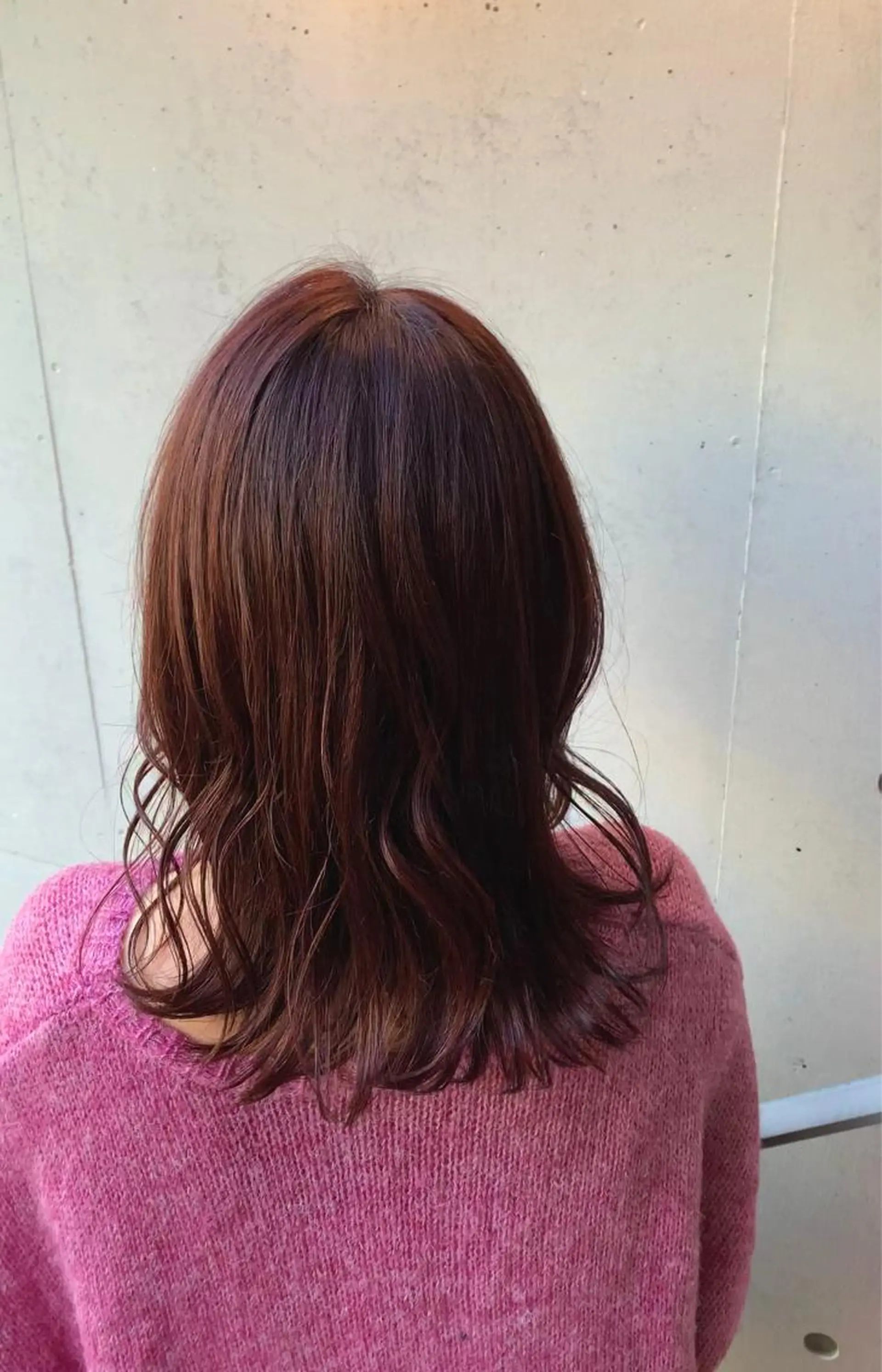 セミロング パープルカラー ヘアカラー トリートメント 森山 佳小里/カラー /似合わせカットのヘアスタイル