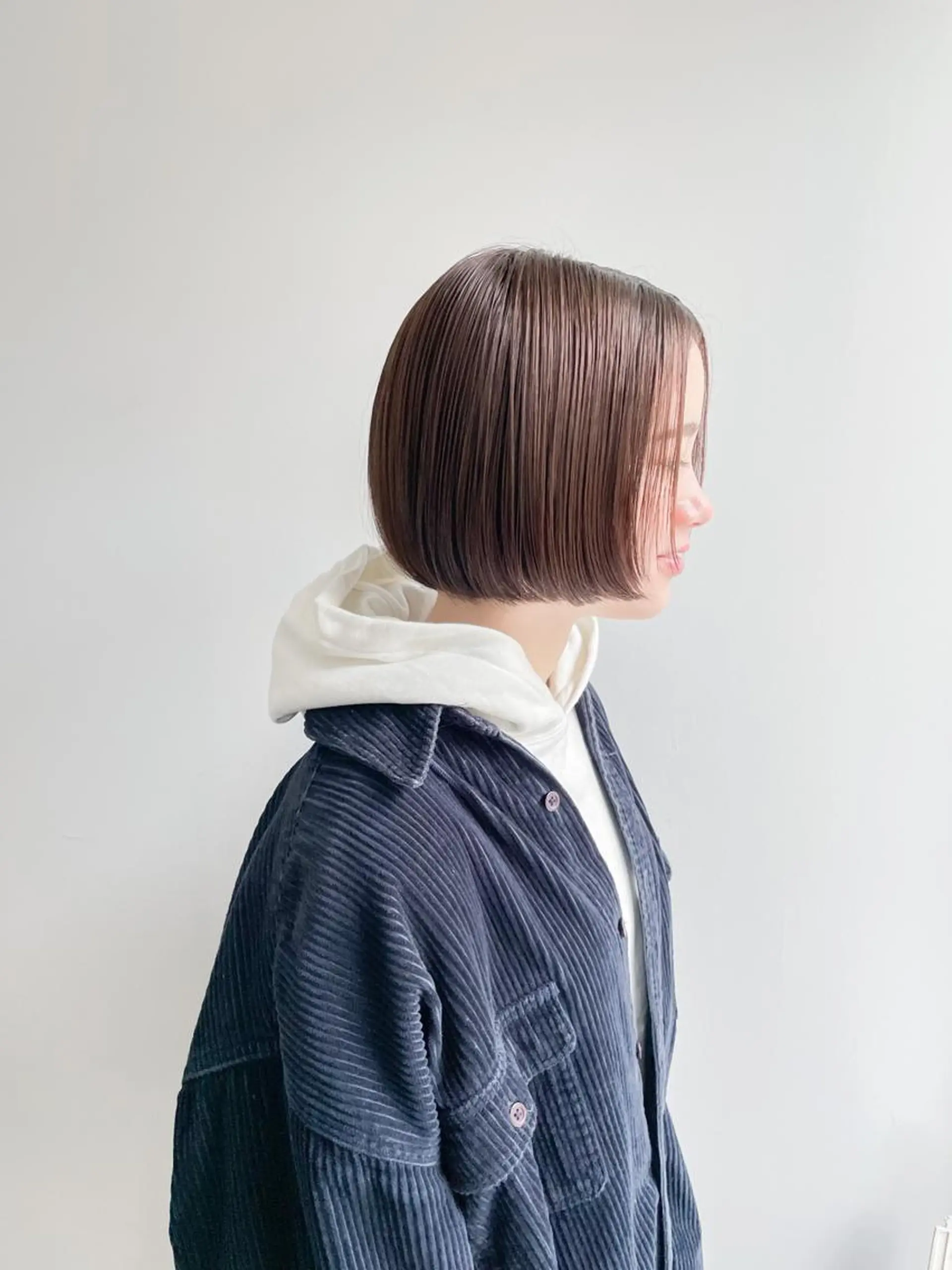 ミディアム ボブ カット ヘアカラー トリートメント Takuma Suzuki中目黒のヘアスタイル