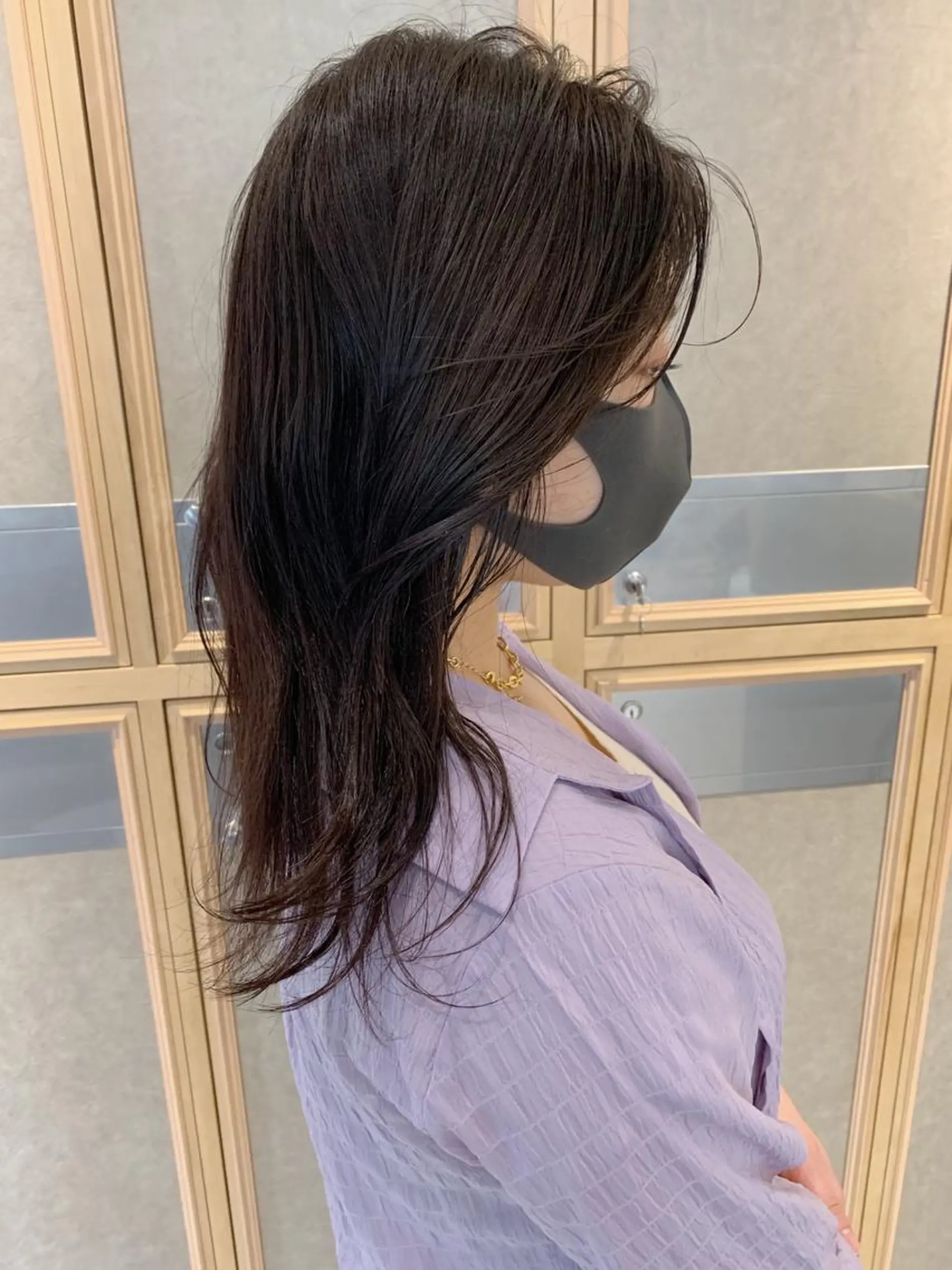 セミロング カラー ブラウンカラー チバ タクミのヘアスタイル