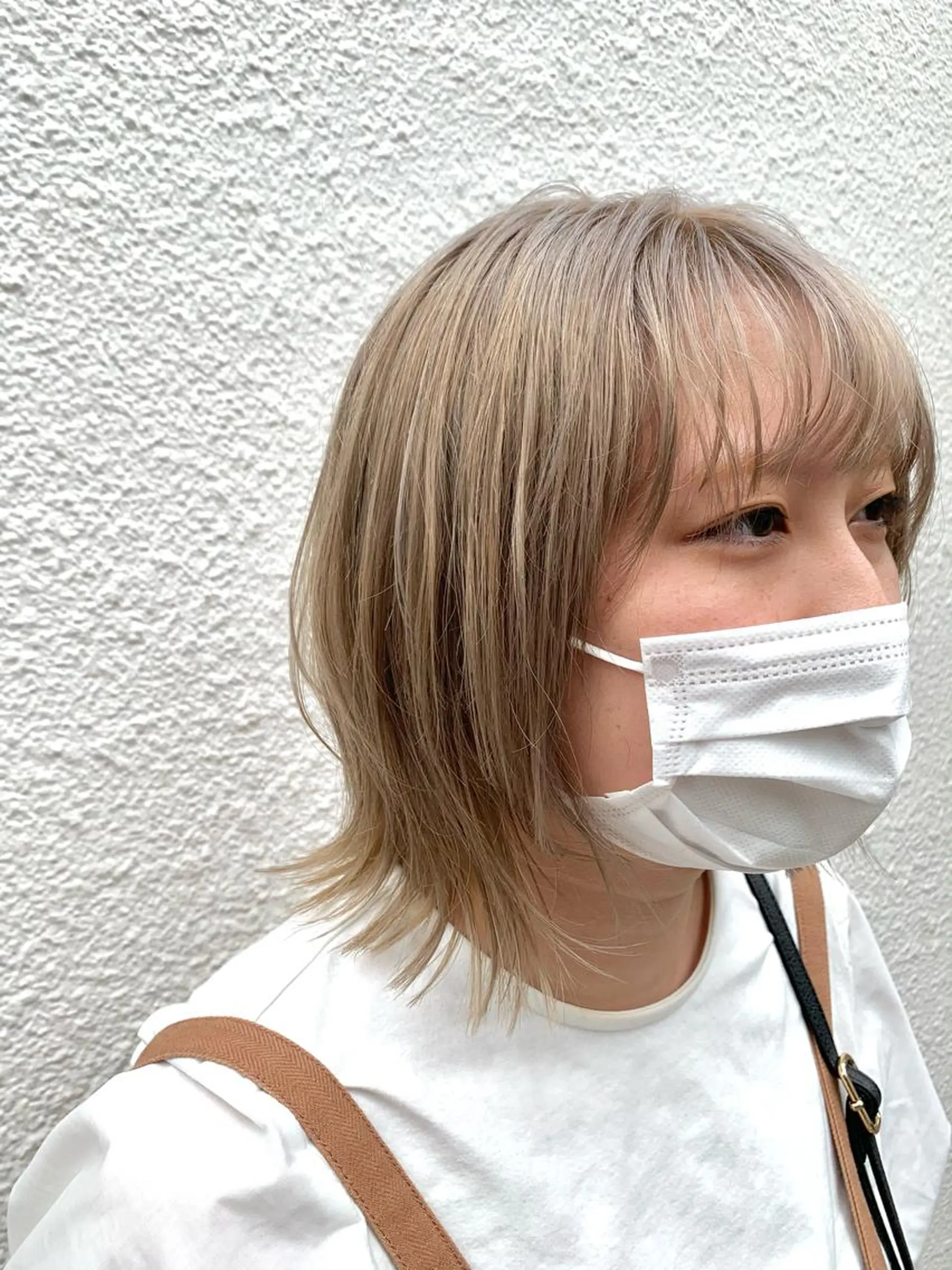 ミディアム カラー ヘアカラー トリートメント よしだ とおいのヘアスタイル