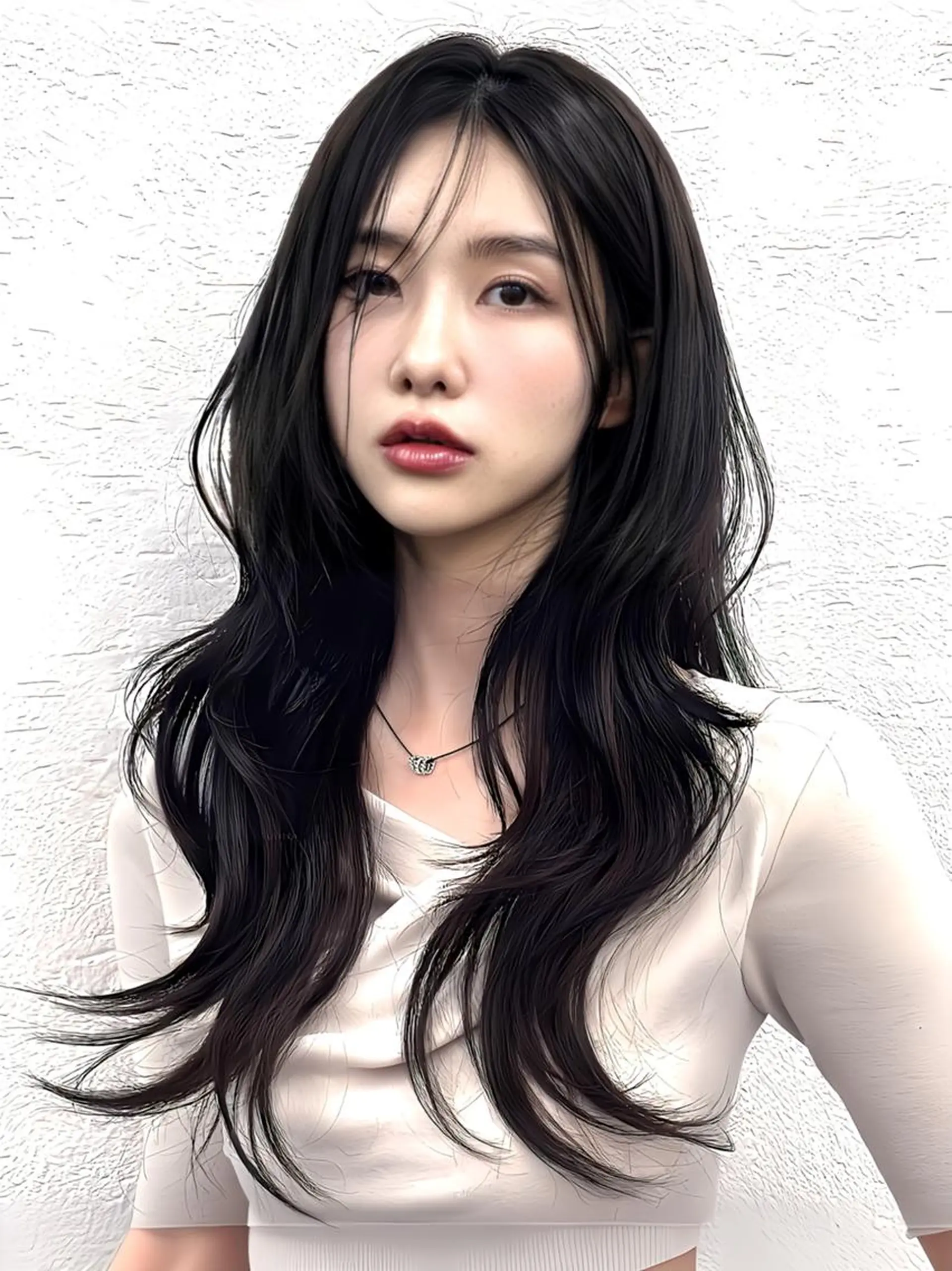 ロング カラー ×シールエクステのヘアスタイル